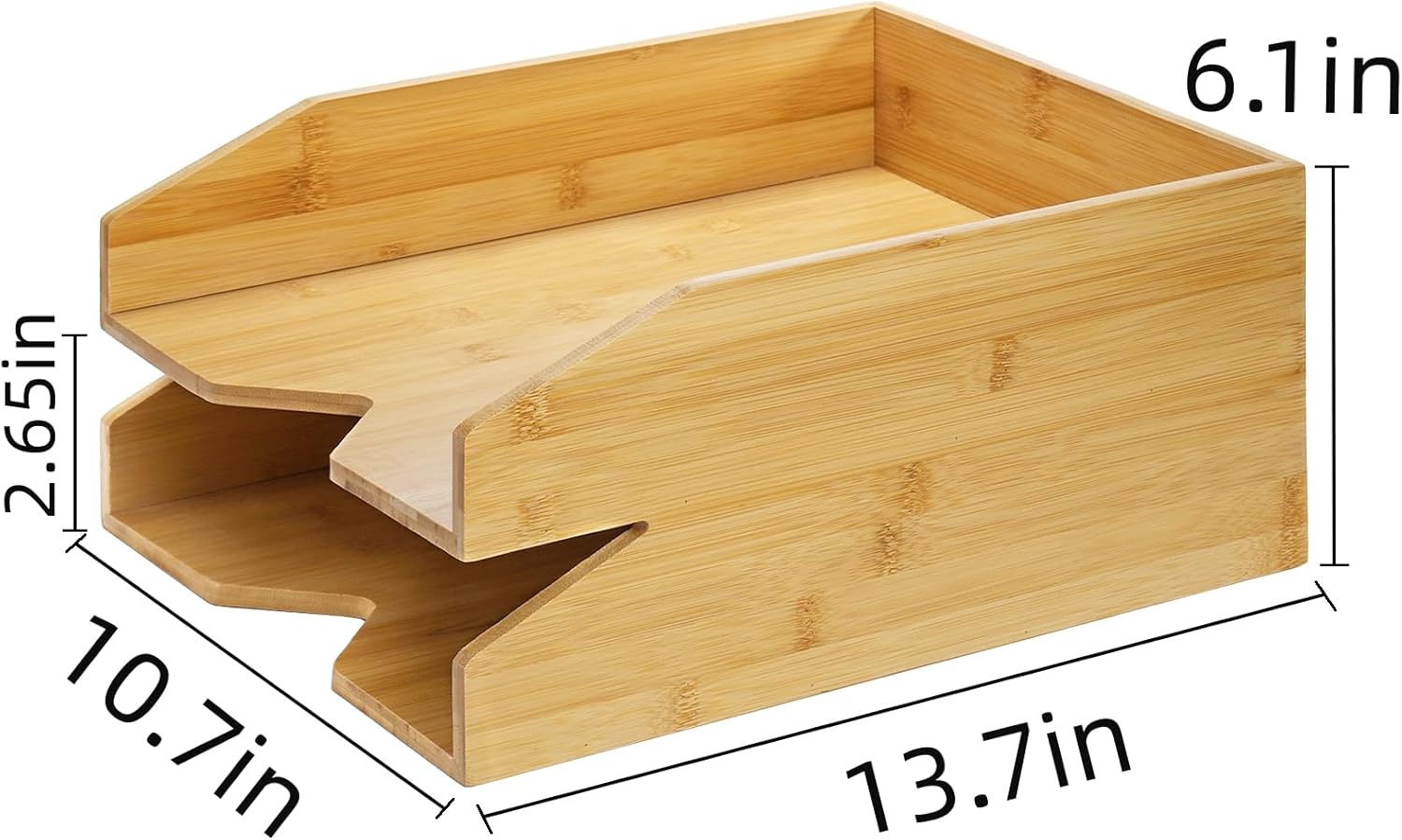 2 Tiers Paper Tray, 14 x 11 in Bamboo Letter Tray, Office Desk File Holder, Large Mail Document Organizer, Study Workstation Storage Rack for A4 Paper, Magazine, Envelopes, Office Supplies 3 71ZqAC40yzL. AC SL1500 - northernschoolofshiatsu.co.uk