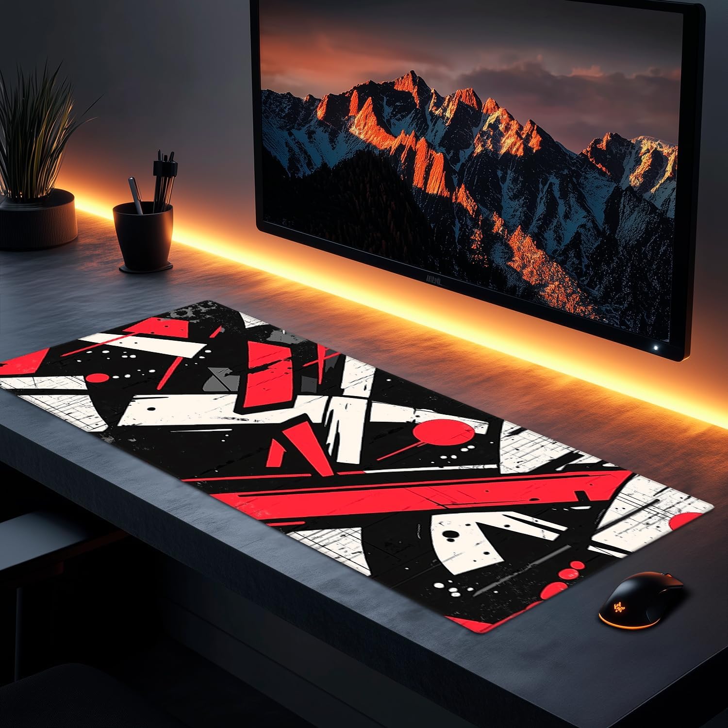 Extra Large Space Gaming Mouse Pad for Computer, Laptop & Keyboard – 27.5"x11.8", Non-Slip Rubber Base, Water-Resistant Surface, Extended Mousepad for Gamers & Office (Cosmic Wanderer, X-Large) 13 - northernschoolofshiatsu.co.uk