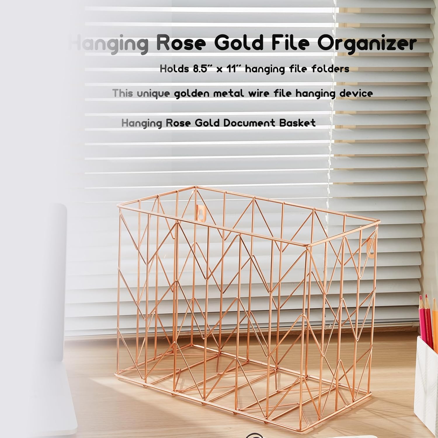Hanging rose gold file organizer with 12 letter sized hanging folders, file basket, file box, storage box, office and school supplies 4 71aEqXrfTVL. AC SL1500 - northernschoolofshiatsu.co.uk