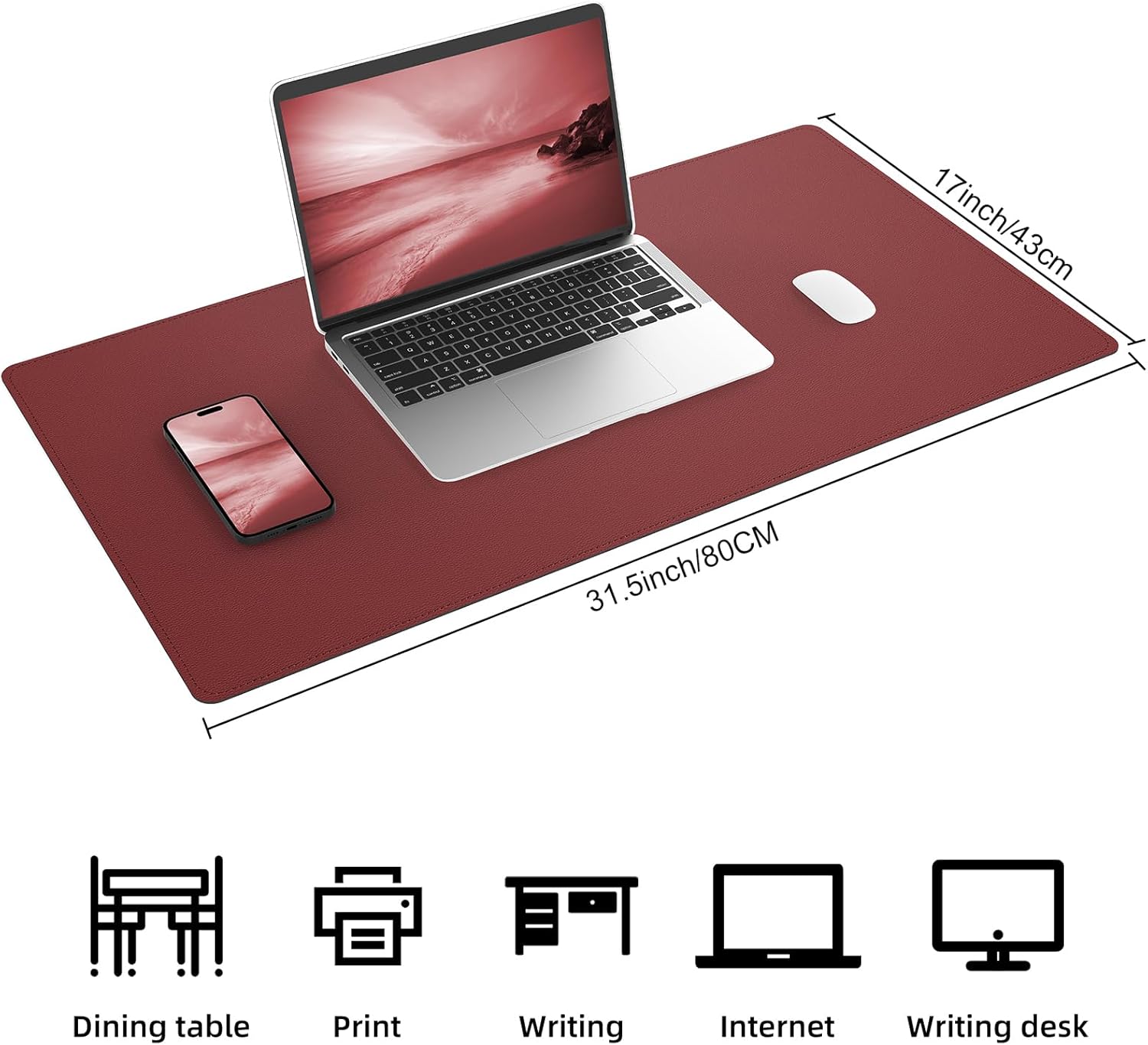 Large Desk Mat 47.2" x 17" Leather Desk Pad Protector with Natural Cork & PU Leather, Non-Slip Office Desk Mat, Large Mouse Pad, Waterproof Desk Blotter pad for Office&Home(Black) 50 71aN8prwgBL. AC SL1500 - northernschoolofshiatsu.co.uk