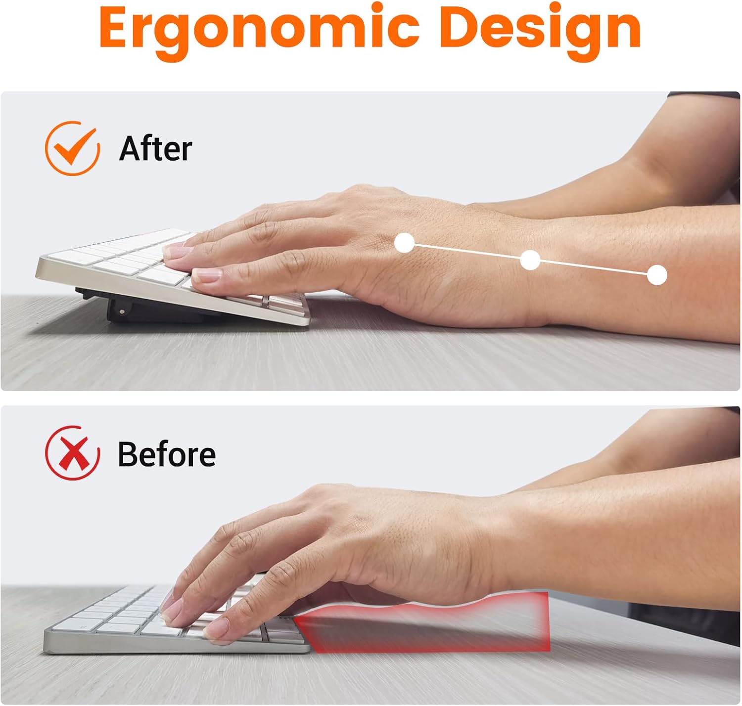 HONKID Computer Keyboard Stand for Desktop,Adjustable Keyboard Riser for Apple Magic Keyboard and Flat-Back Keyboards Only, Ergonomic Office Desk Accessories 7 71aWF48sDQL. AC SL1500 - northernschoolofshiatsu.co.uk