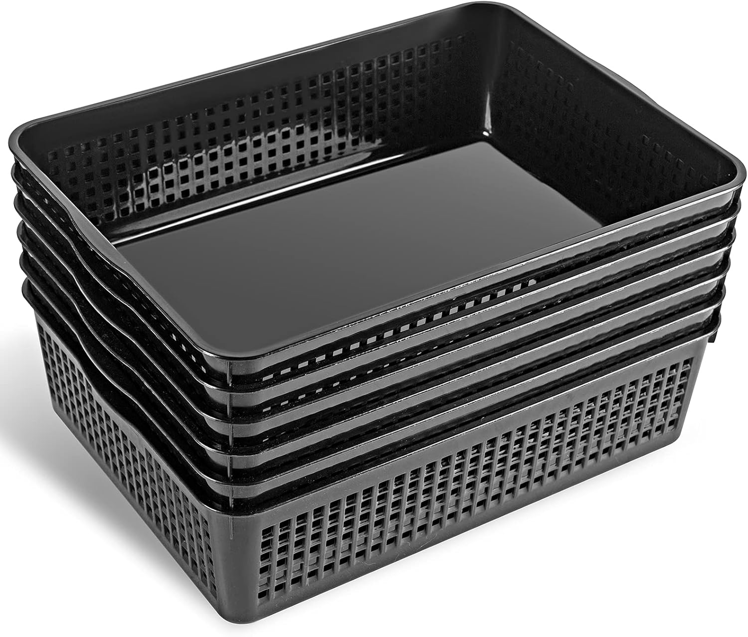 A4 Size Plastic Storage Basket,Desktop File Paper Letter Organizer Tray, 6-Packs (Black) 7 71bzJb14PeS. AC SL1500 - northernschoolofshiatsu.co.uk