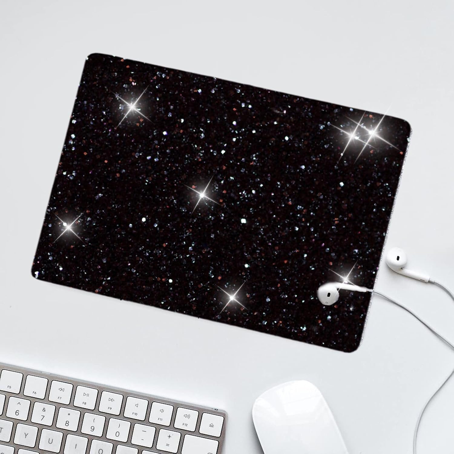 Mouse Pad Diamond Silver Glitter Sparkle Mousepad Bling Desk Accessories Gaming Bling Rubber Pads for Laptop, One Size 87 71c+S9L6cYL. AC SL1500 - northernschoolofshiatsu.co.uk