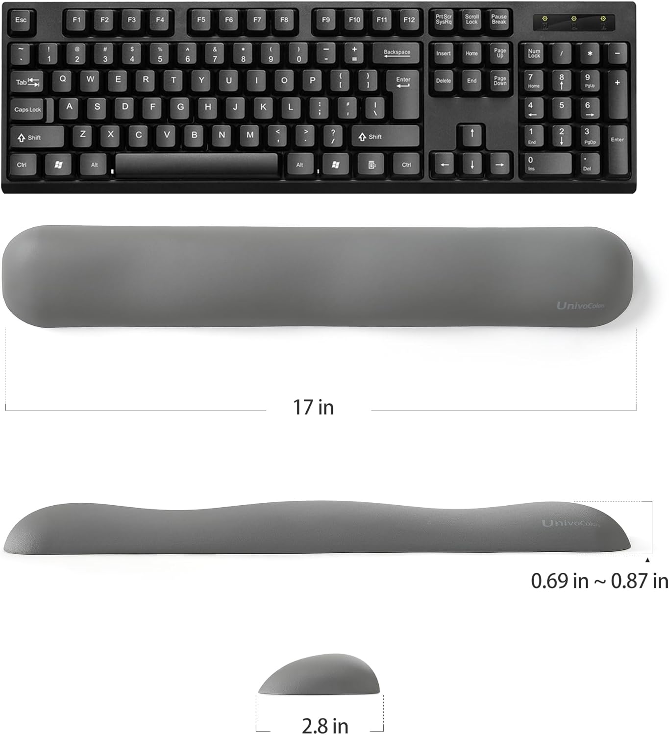 UnivoColors Design-Wave Set of Keyboad Wrist Rest & Mouce Pad,Artificial Sheepskin+Memory Foam+Ergonomic+Anti-Slip Gel, Resilience Support During Work and Gaming,Keyboard Accessory,White 121 71c+q4jLPDL. AC SL1500 - northernschoolofshiatsu.co.uk