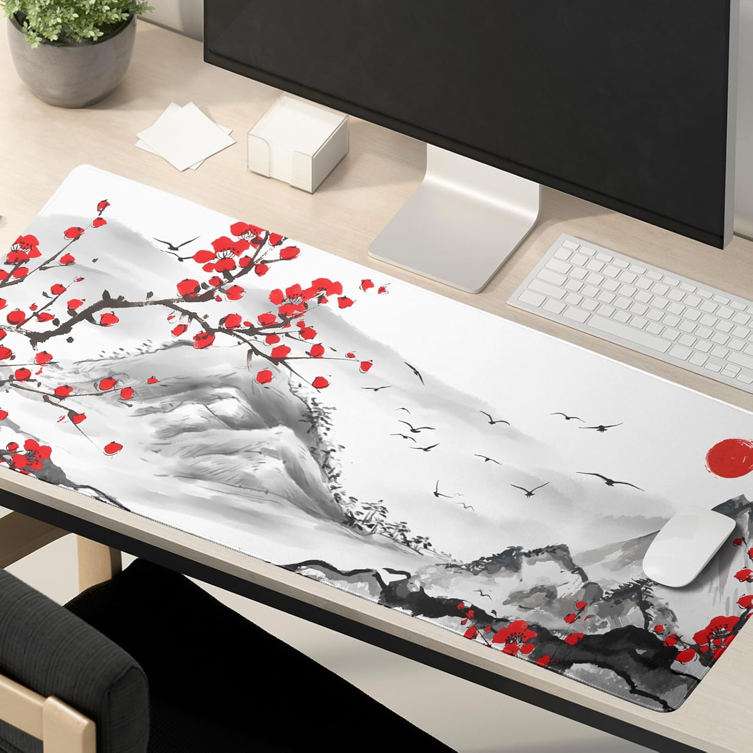 Black and White Mouse Pad 31.5”x11.8” Geometric Design Extended Large Mousepad Keyboard Mouse Mat Desk Pad Non-Slip Rubber Base Stitched Edge Large XXL Mousepad for Gaming Laptop Computer Desktop 225 71cTK8KudrL. AC SL1500 - northernschoolofshiatsu.co.uk