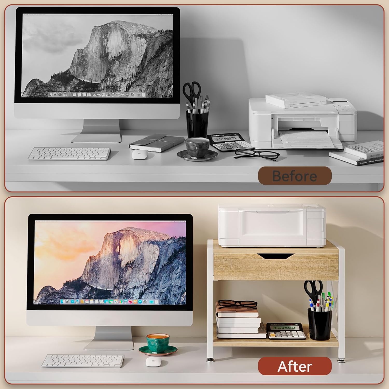 IBUYKE 2 Tier Desktop Printer Stand,Multi-Purpose Desk Organizer,Wooden Printer Stand with Drawer Storage for Folders,Books,for Fax Machine, Scanner,Home Office,Light Wood TLJ012R 4 71cqeKefA3L. AC SL1500 - northernschoolofshiatsu.co.uk