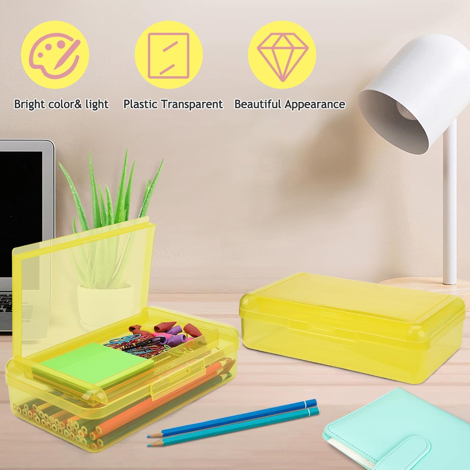 1 PCS Pencil Box,Double Layer Large Capacity Pencil Box,Hard Pen Case with Snap-tight Lid, Plastic Pencils Case for Office School Supplies Pen Boxes,Storage Organizer for Gel Pens Erasers-Purple 33 71d8Wg1+OwL. AC SL1500 - northernschoolofshiatsu.co.uk
