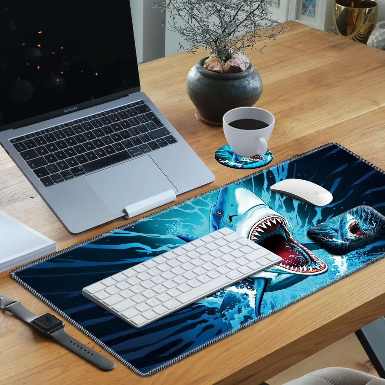 Desk Mat Gaming Mouse pad for Laptop,I can Do All Things Through Christ Who Strengthens Me Bible Quote Printed Customized Design Desk pad, Home Office Accessories, with Coasters & Cute Stickers 35 71dHDgYglhL. AC SL1300 - northernschoolofshiatsu.co.uk
