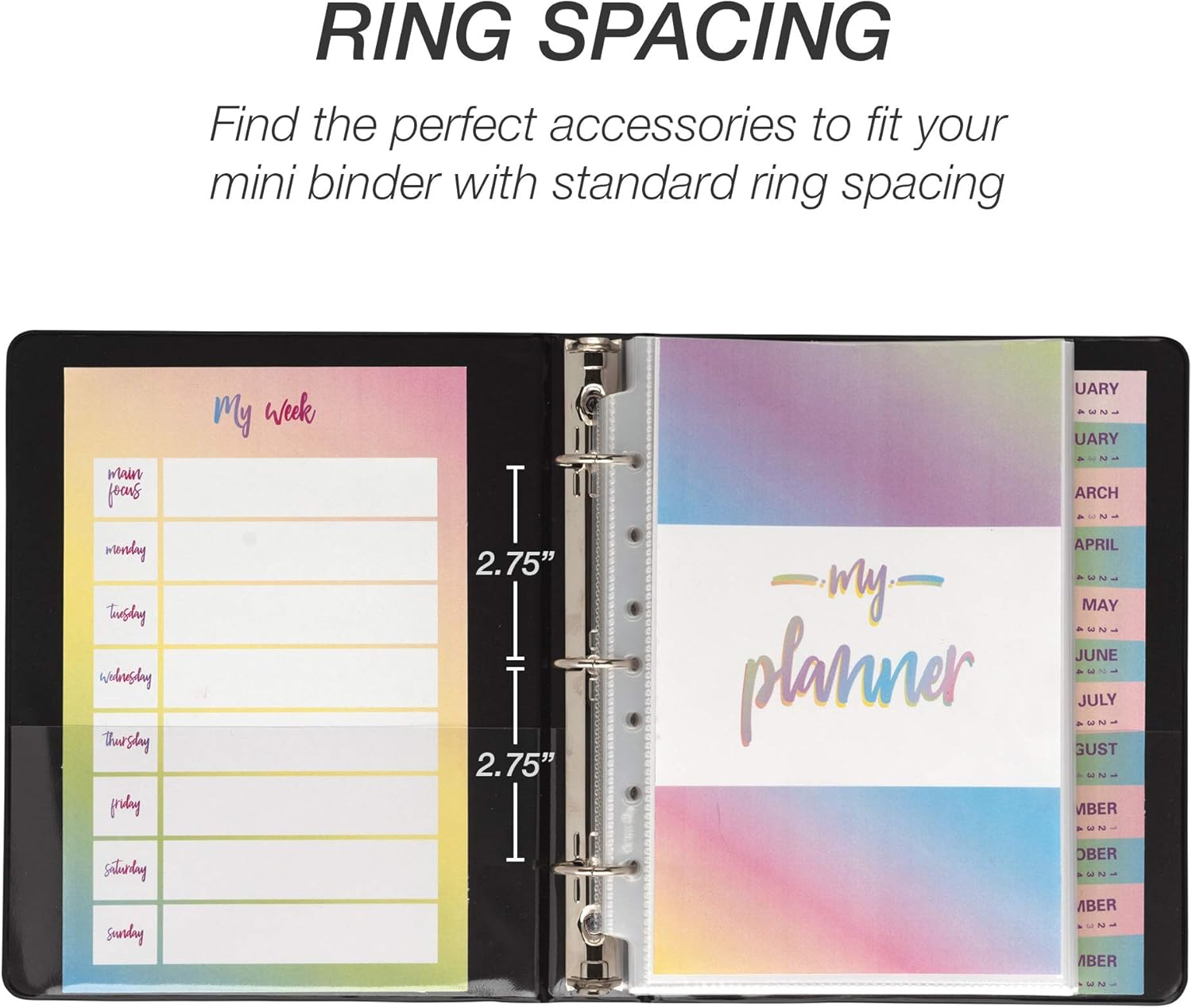 Samsill Economy 3 Ring Mini Binder, Made in The USA, 1-Inch Round Ring Binder, Holds 100 Sheets, Black, 6 Pack (MP32300) 6 71dSkBNqAlL. AC SL1500 - northernschoolofshiatsu.co.uk