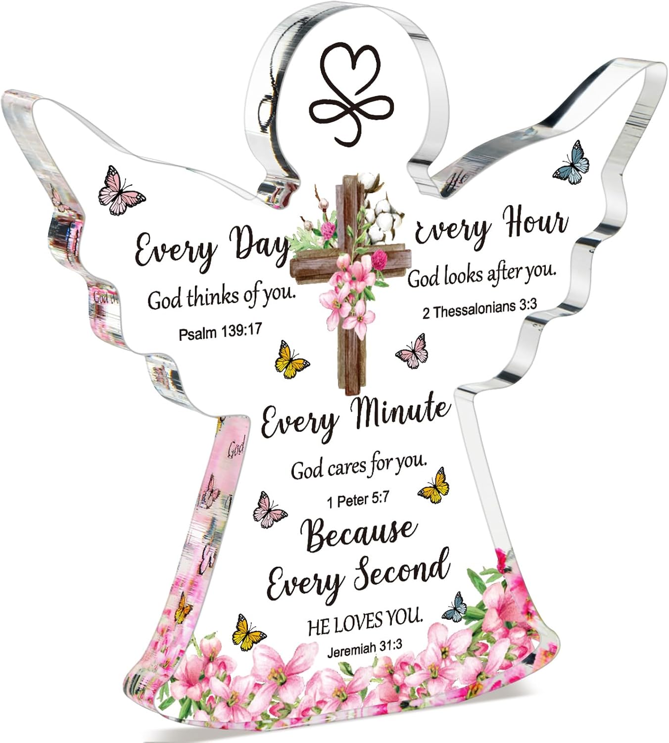 Yulejo Acrylic Christian Gifts with Bible Verse Prayers - Religious Gifts for Women, Men, Friends, Mom, Valentines, Birthday (Cross, Angel) 1 71ddzT9MctL. AC SL1500 - northernschoolofshiatsu.co.uk