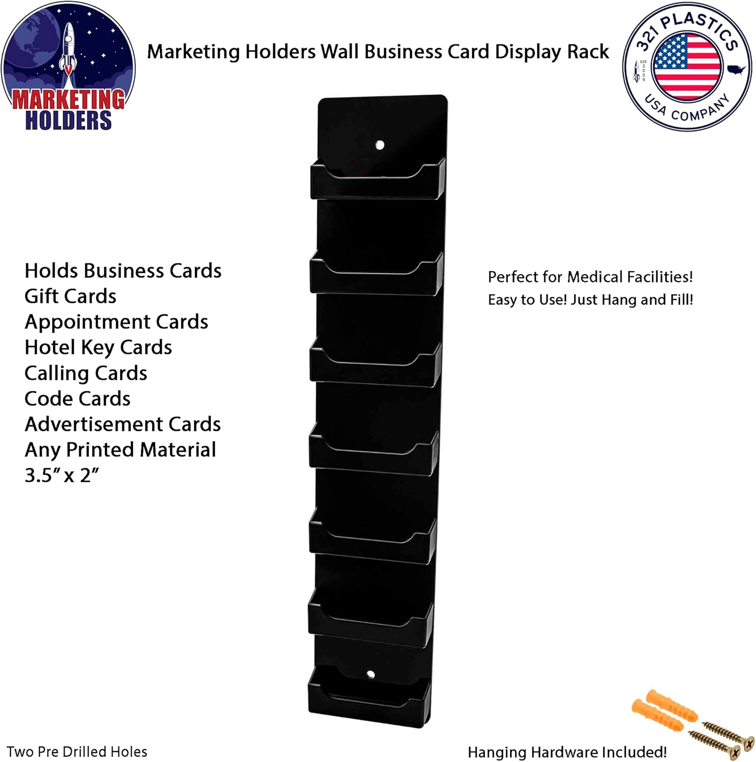 Marketing Holders Wall Business Card Holder with Hanging Hardware for 3.5" x 2" Gift Cards Clear Acrylic 4 Slot Display for Retail Stores and Tradeshows and Expos 24 71dgsQbO7kL. AC SL1500 - northernschoolofshiatsu.co.uk