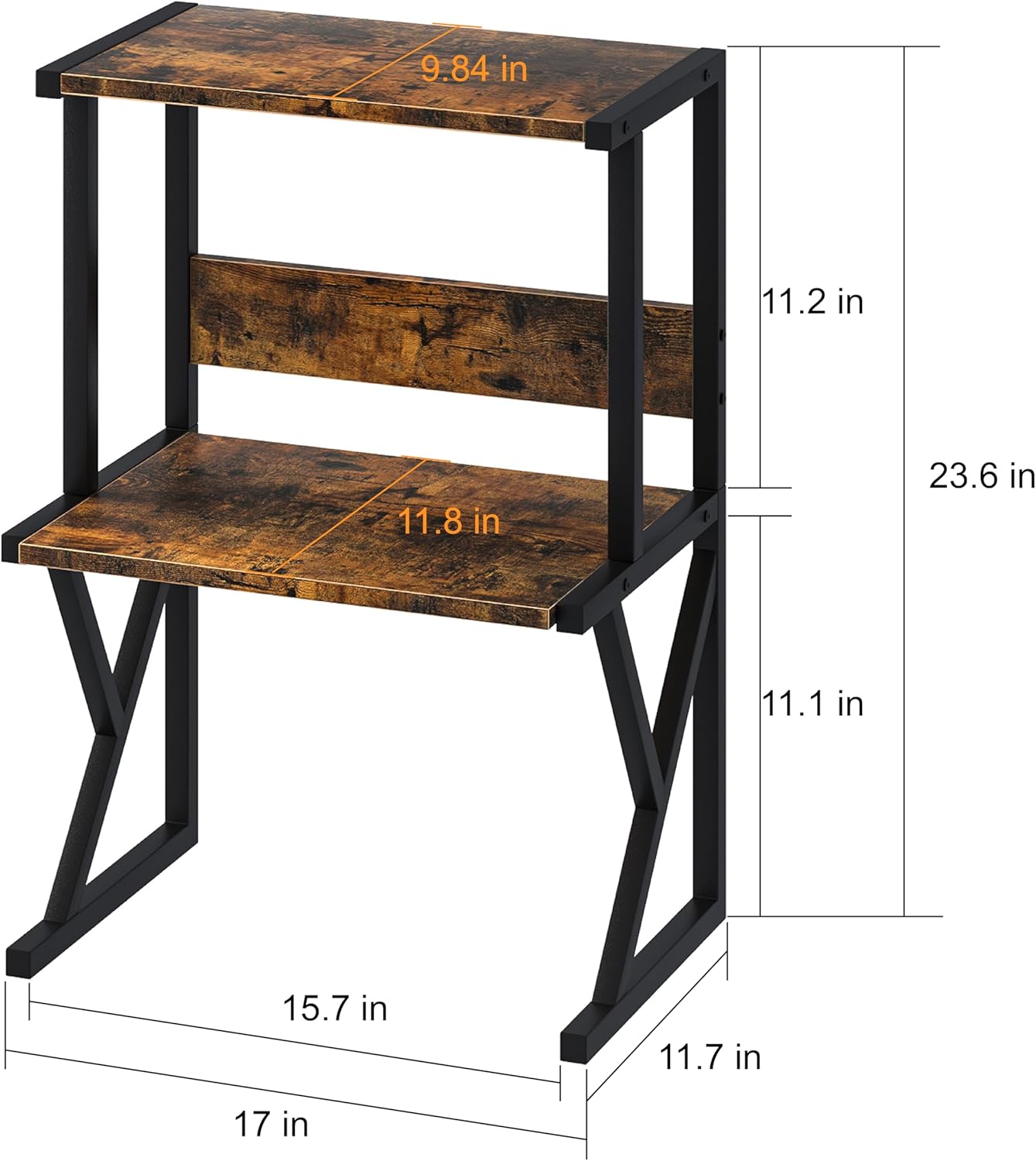 aboxoo Printer Stand for Desk, Desktop Printer Shelf Large 3-Tier Multi-Purpose Office Organization Shelves for Home Office, Rustic Brown 40 71dk9jfuC L. AC SL1500 - northernschoolofshiatsu.co.uk