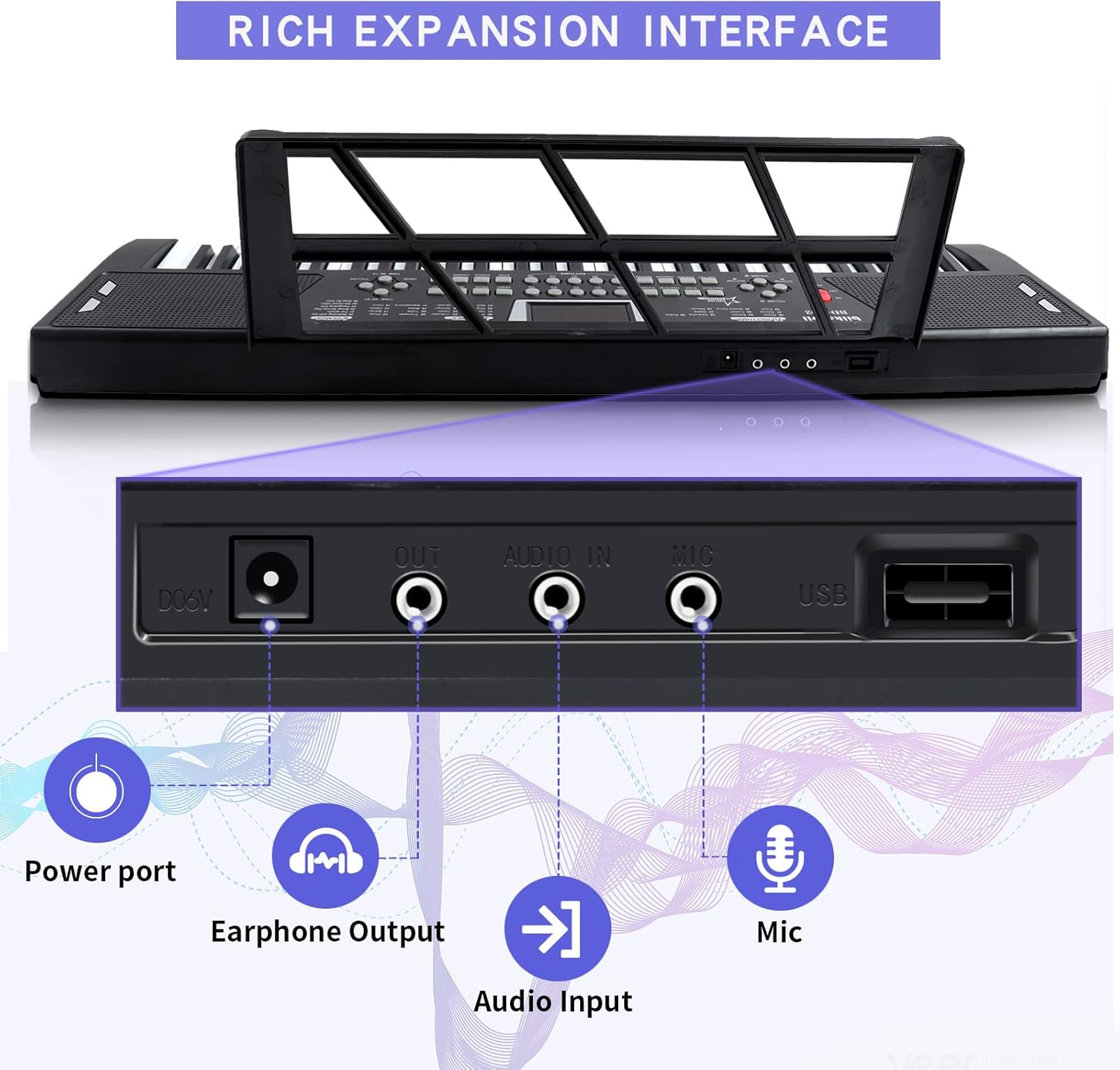 61 key piano keyboard for beginners with built-in dual speakers and microphone portable digital electric piano 3 71dlrLf qL. AC SL1500 - northernschoolofshiatsu.co.uk