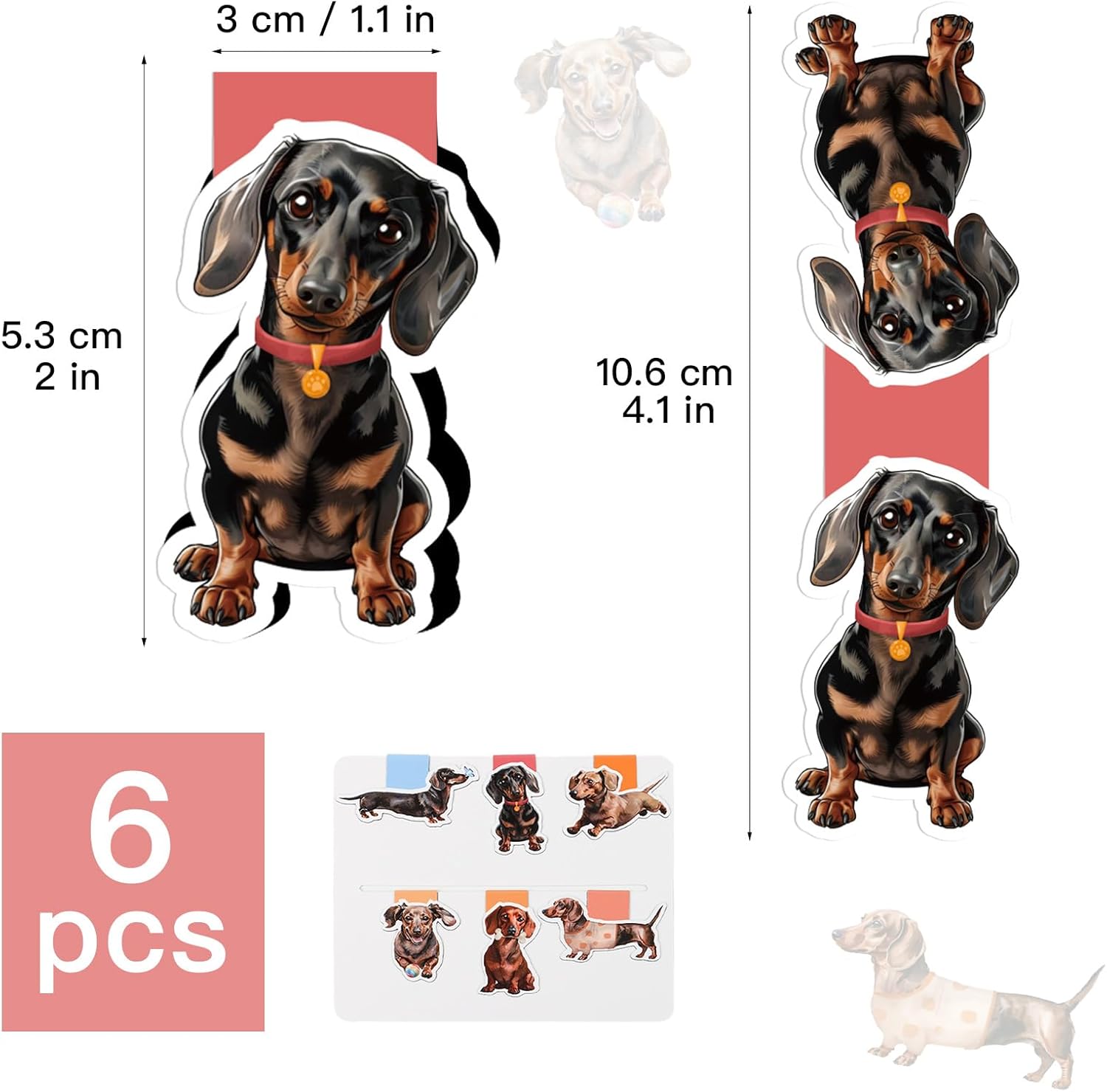 6pcs Dachshund Magnetic Bookmarks Dog Bookmarks Dachshund Gifts for Dachshund Lovers Dachshund Office School Supplies Stuff 2 71e0TkDVJiL. AC SL1500 - northernschoolofshiatsu.co.uk