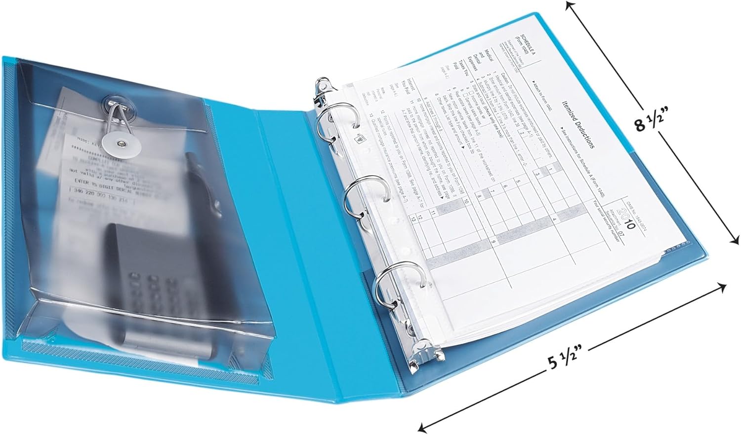 Avery Mini Protect and Store View 3 Ring Binder, 1 Inch Round Rings, 1 Light Blue Binder (23014) 3 71e4jXdX LL. AC SL1500 - northernschoolofshiatsu.co.uk