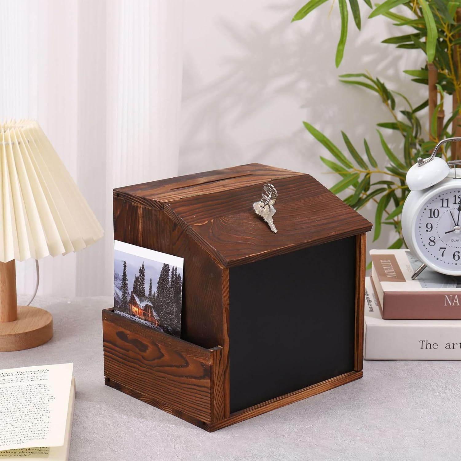 Wood Suggestion Box with Slot and Lock Wall Mounted Rustic Vintage Wooden Donation Box Comment Box Ballot Box with Slot Lock and Chalkboard 6 71e9guDkXjL. AC SL1500 - northernschoolofshiatsu.co.uk