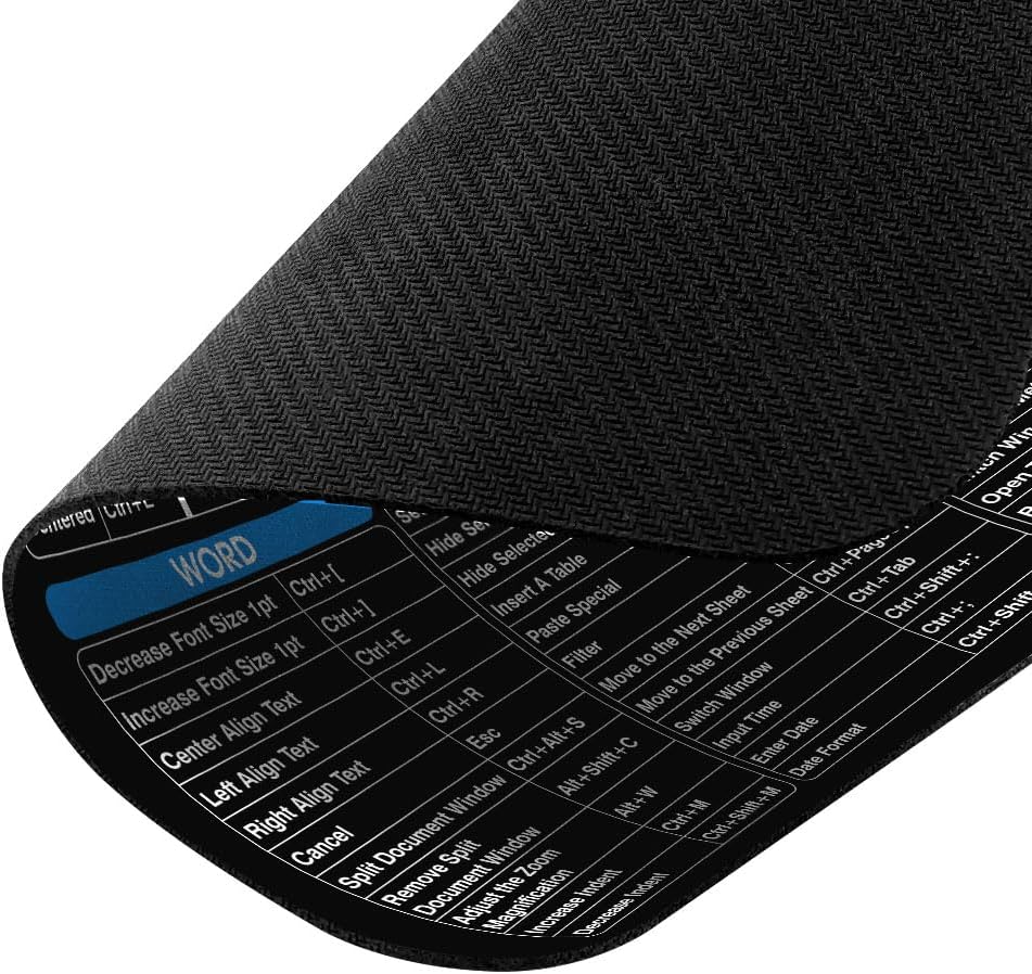 Extra Large (X-Large) Size Non-Slip Rectangle Mousepad, WIRESTER Shortcut Keys Mouse Pad for Home, Office and Gaming Desk 3 71eWIB1PRJL. AC SL1000 - northernschoolofshiatsu.co.uk
