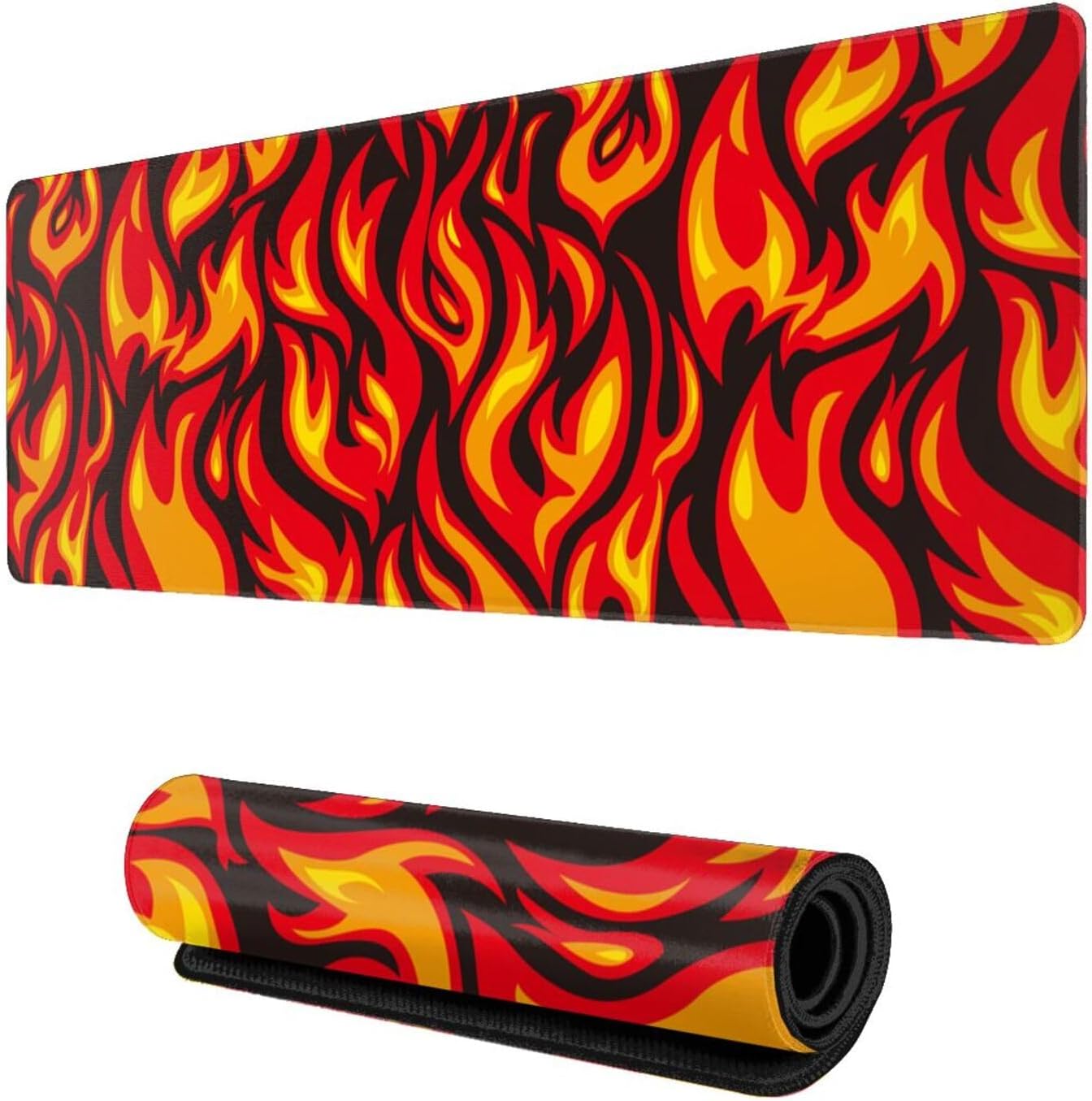 Cool Fire Novelty Mouse Pad Gaming XL Large Mousepad Desk Mat Long Extended Big Keyboard Pads Table Accessories for Gaming and Office Pc Laptop Computer 31.5 X 11.8 Inch 1 71eYDK8+w+L. AC SL1500 - northernschoolofshiatsu.co.uk