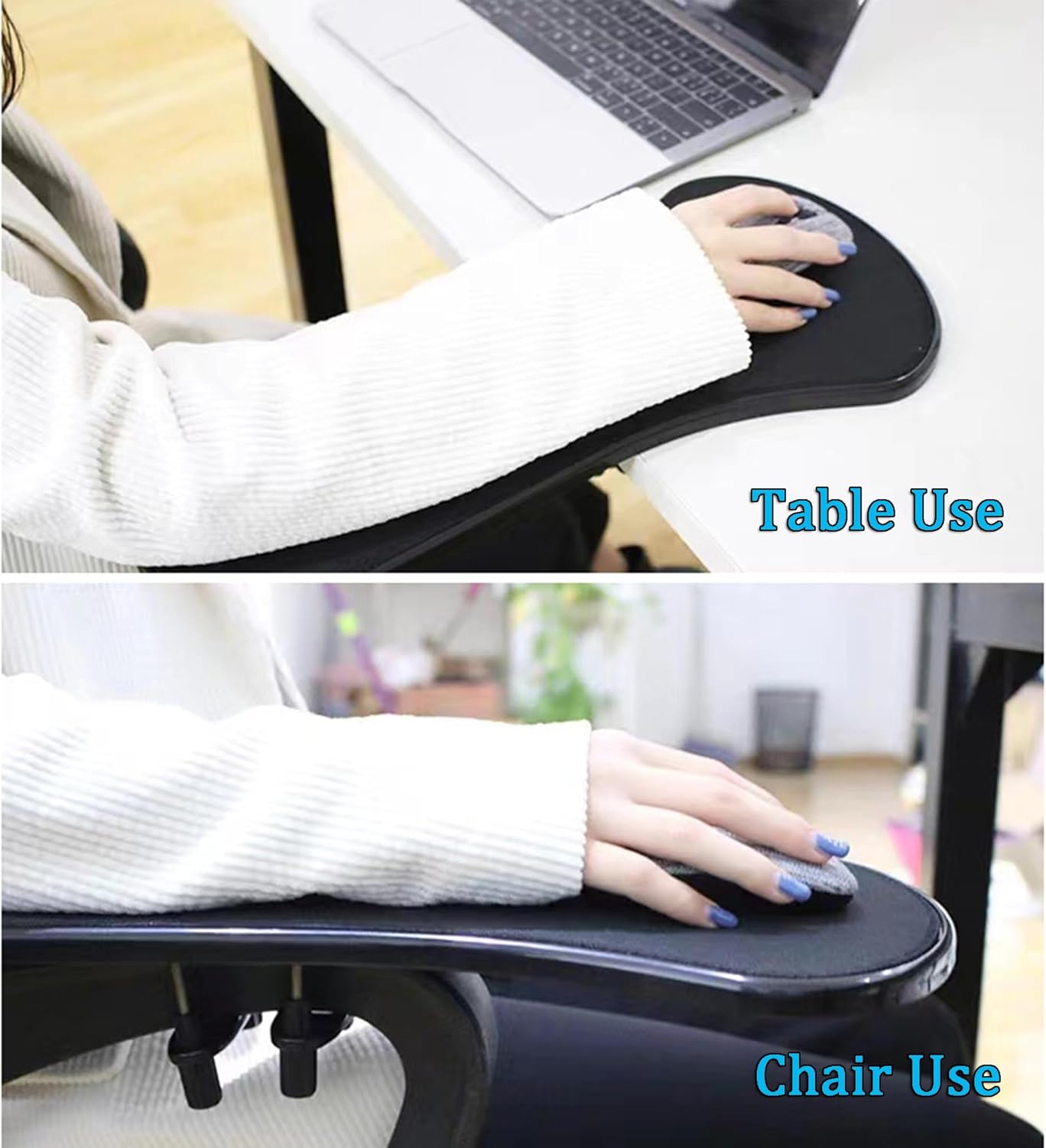 LL-COEUR Arm Support Wrist Rest for Table and Chair, Ergonomic Armrest Desk Extender, Multifunctional Computer Mouse Pad Holder (Black) 8 71enisNJRJL. AC SL1500 - northernschoolofshiatsu.co.uk