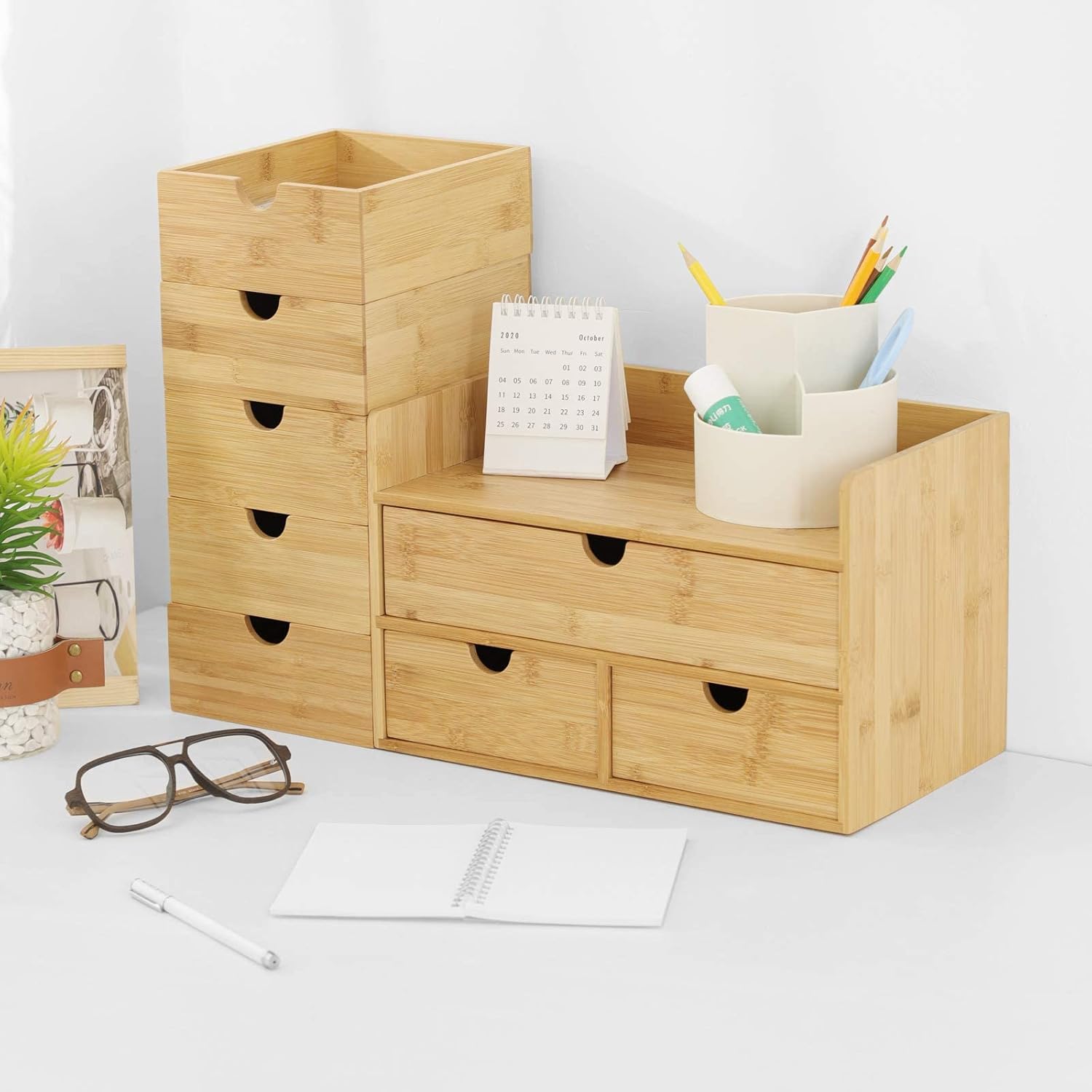 Wisuce Bamboo Desk Organizer, Mini Desktop Drawer Tabletop Storage Organization Box for Office Home Toiletries Supplies Vanity, No Assembly Required (3 Drawer with Shelf) 6 71f42Vet5JL. AC SL1500 - northernschoolofshiatsu.co.uk