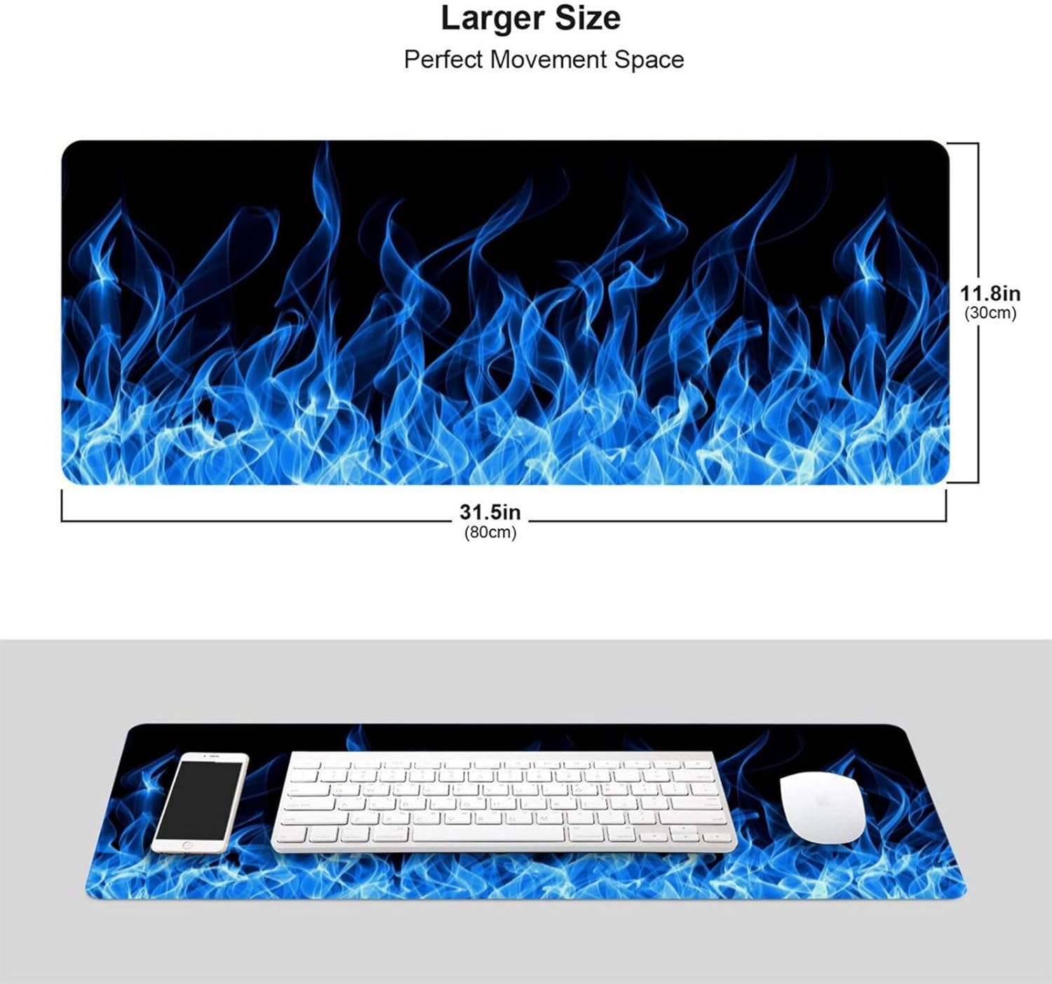 Cool Fire Novelty Mouse Pad Gaming XL Large Mousepad Desk Mat Long Extended Big Keyboard Pads Table Accessories for Gaming and Office Pc Laptop Computer 31.5 X 11.8 Inch 13 71f53RneZYL. AC SL1500 - northernschoolofshiatsu.co.uk
