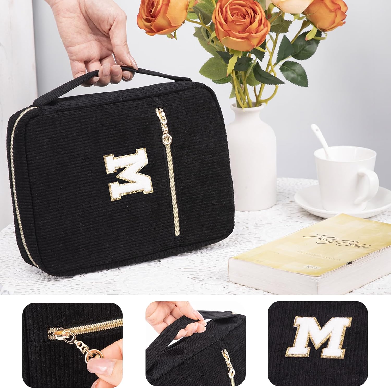 Bible Cover for Women, Initial Personalized Bible Gift - Bible Case for Men - Bible Holder - Bible Bag - Bible Carrier - Bible Carrying Case with Pockets for Bible Study Suppliers, Bible Accessories 104 71f81SNEVrL. AC SL1500 - northernschoolofshiatsu.co.uk
