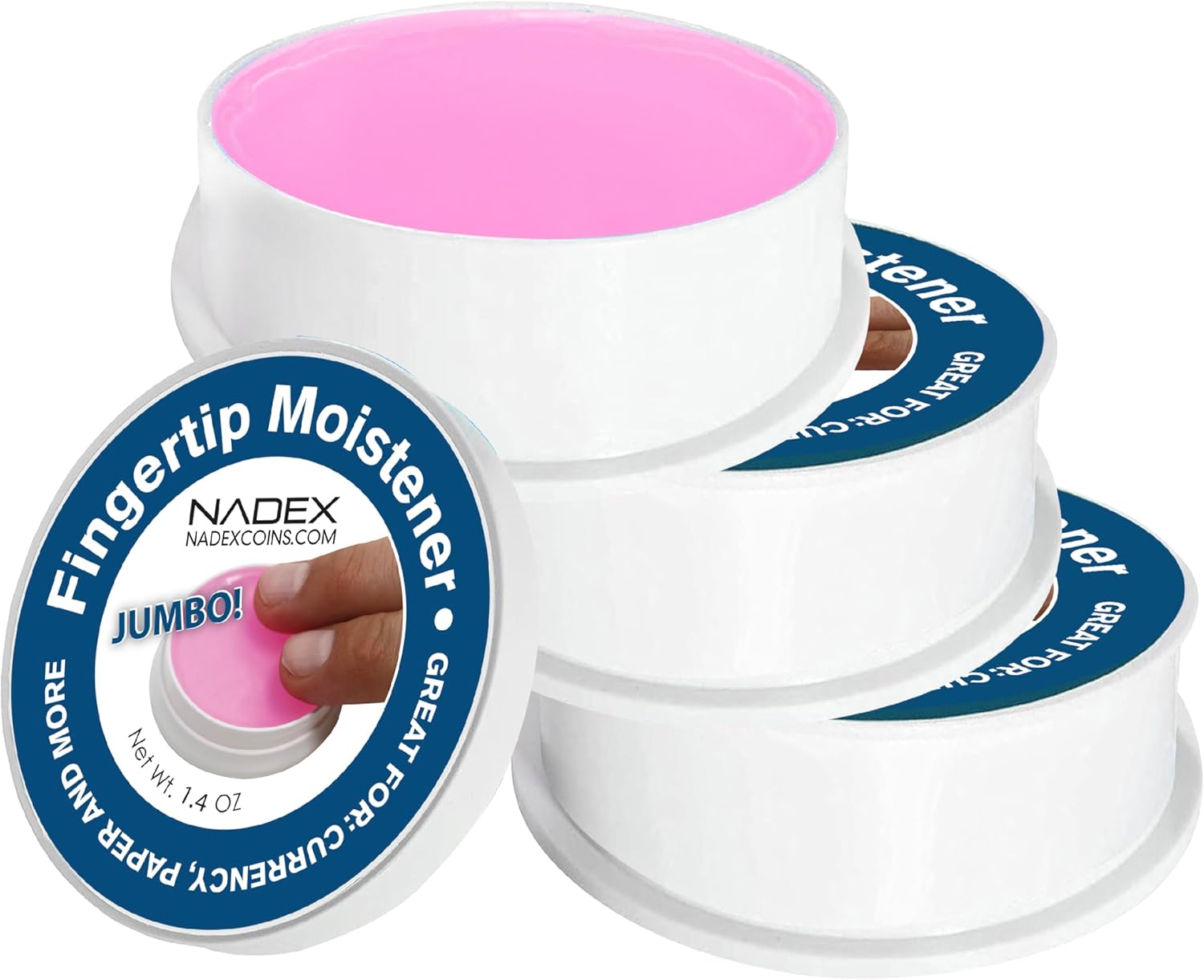 Nadex Jumbo 1.41 Oz Pack Fingertip Moistener Pads, 3 Pack - Non-Slip Counting Cash Bills Separating Documents - Finger Moisturizer Non-Toxic Greaseless Odorless Pad for Office/Home 1 71f981 sJ9L. AC SL1500 - northernschoolofshiatsu.co.uk