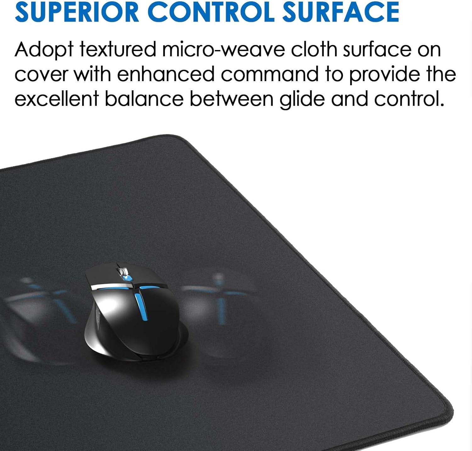 KTRIO Large Gaming Mouse Pad with Superior Micro-Weave Cloth, Extended Desk Mousepad with Stitched Edges, Non-Slip Base, Water Resist Keyboard Pad for Gamer, Office & Home, 31.5 x 11.8 in, Black 102 71fTb2KrNHL. AC SL1500 - northernschoolofshiatsu.co.uk