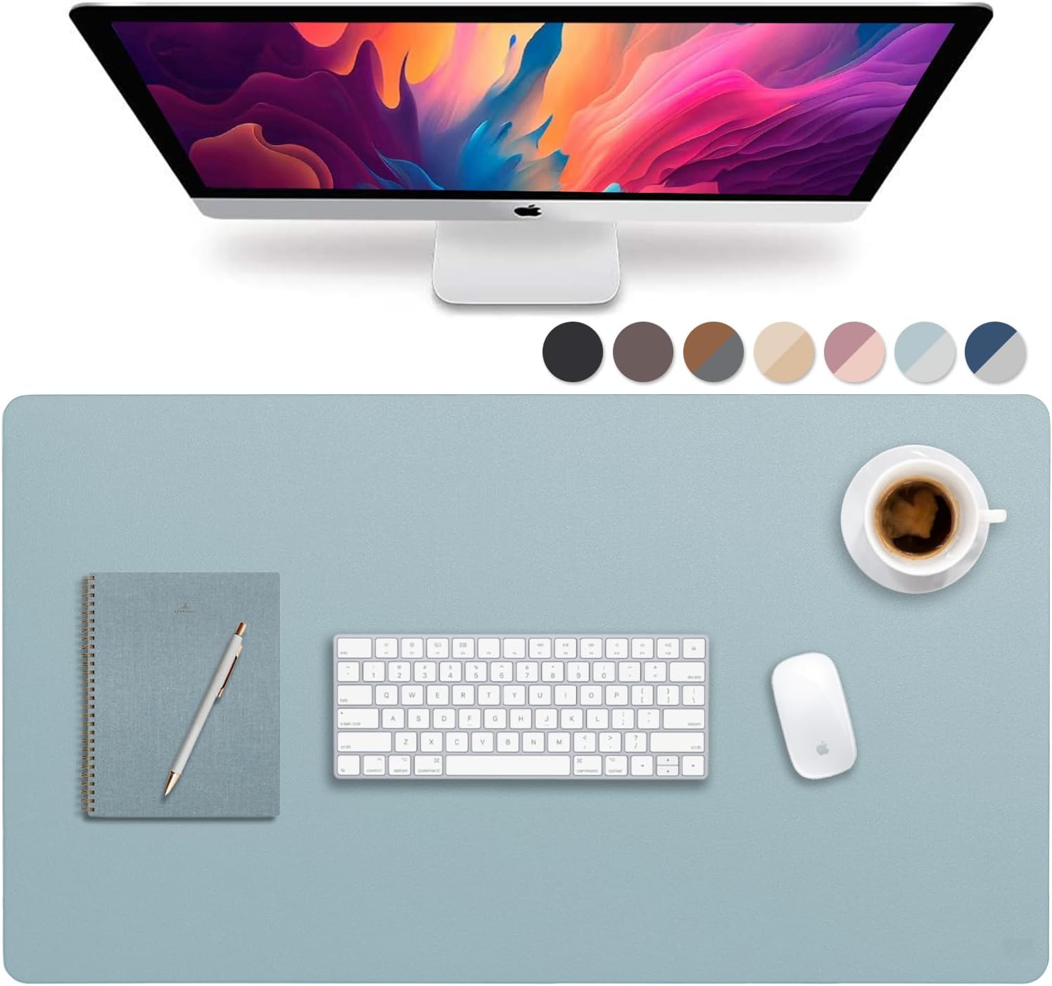 Leather Desk Pad 36" x 20", Vine Creations Office Desk Mat Waterproof Black - Premium Quality - Smooth Mouse Writing Surface - Maximum Protection Dual-Sided Pu Leather Blotter for Desk Office/Home 60 71g+aEsgiRL. AC SL1500 - northernschoolofshiatsu.co.uk