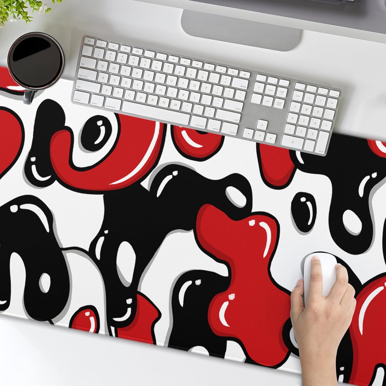 Large Floral Mouse Pad Extended Gaming Mousepad 31.5"x11.8" Vintage Aesthetic Black Desk Mat Flower Mouse Pad Plant Wildflower Mousepad XXL Laptop Computer Keyboard Mats for Desk Office 411 71gNipQFC7L. AC SL1500 - northernschoolofshiatsu.co.uk