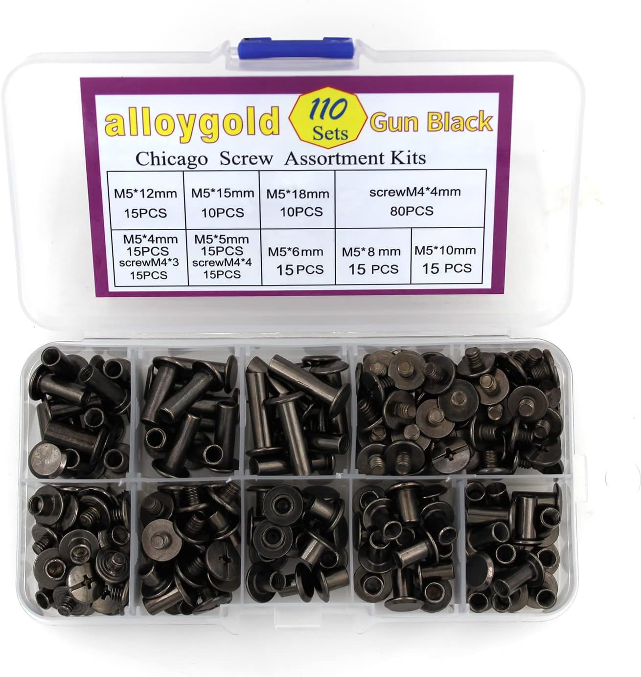 100 Pcs (50 Pair) Gun Black Phillips Chicago Binding Screws Assorted Kits,6 Sizes of Flat Head Rivet Hollow Binding Screws Posts, for Leather Saddles Purses Belt Repair(M5x5/10/15/25/35/45) 108 71gQgFwQfeL. AC SL1500 - northernschoolofshiatsu.co.uk