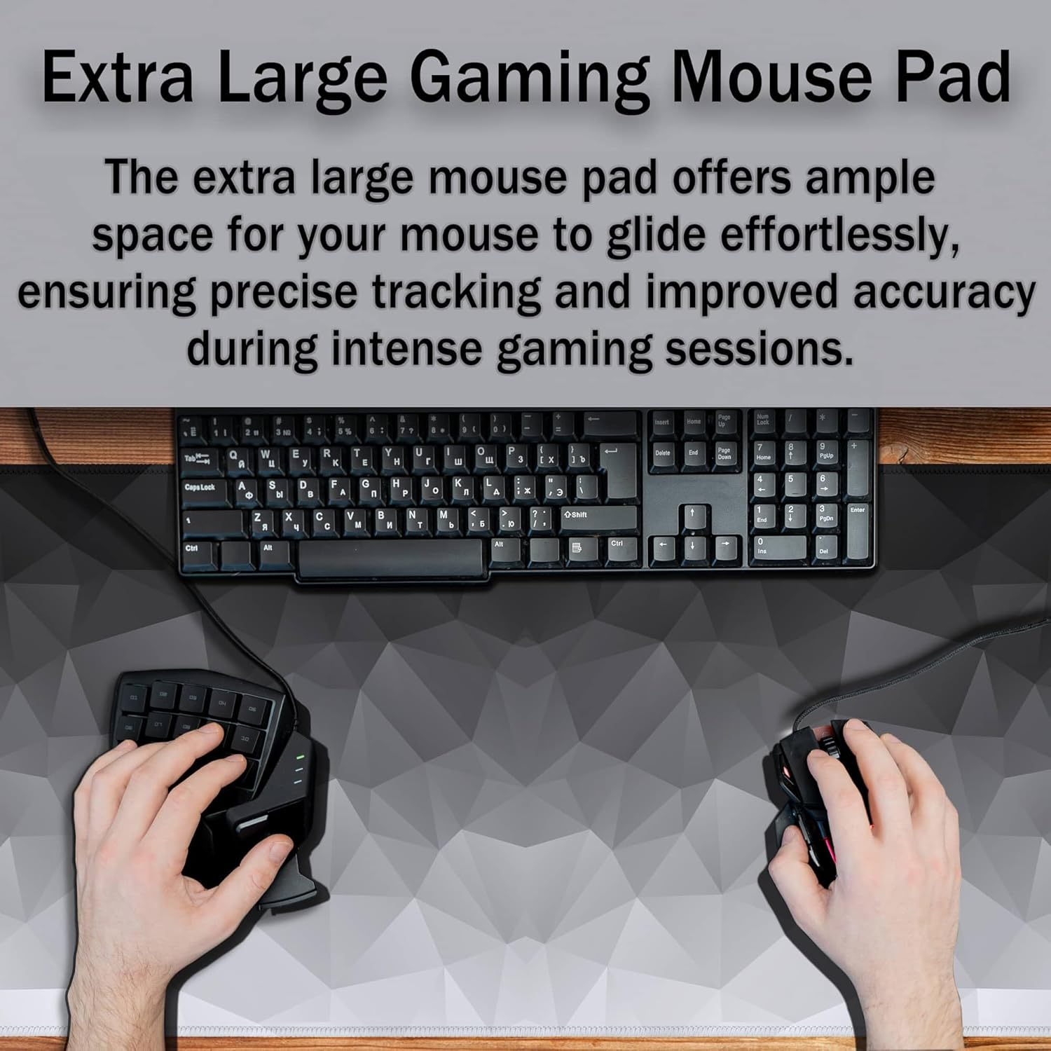 Computer Desk Mat XXL Mousepad Big Mouse Pad Gaming Desk Mats Office Pad Non-Slip Rubber Base Waterproof with Stitched Edges 35.4 X 15.7 for Game Office, White Grey Geometric 4 71hKYhEJIdL. AC SL1500 - northernschoolofshiatsu.co.uk