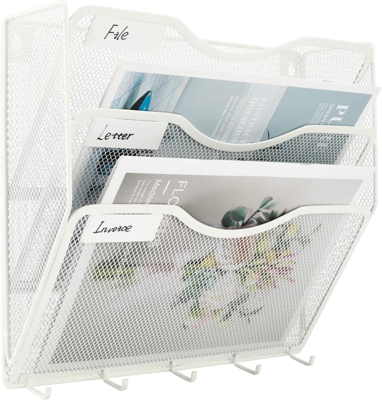 EasyPAG Wall File Holder 5 Pocket Mesh Hanging Wall Organizer Vertical Hanging File Folder Holder Magazine Rack with Nametag Label for Mail Paper Organization,Black 85 71hPDtOil6L. AC SL1500 - northernschoolofshiatsu.co.uk