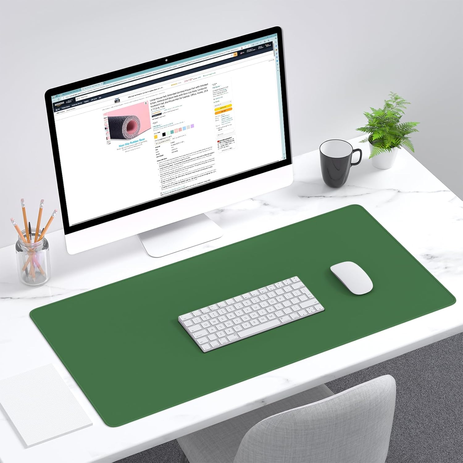 Dapesuom Large Mouse Pad, Extended Gaming Mouse Mat with Stitched Edges, Full Size Desk Mats with Non-Slip Base, Computer Big Desktop Keyboard Pad for Gamer, Laptop, Office, 23.6 x 11.8 in, Pink 122 71hhmGt913L. AC SL1500 - northernschoolofshiatsu.co.uk