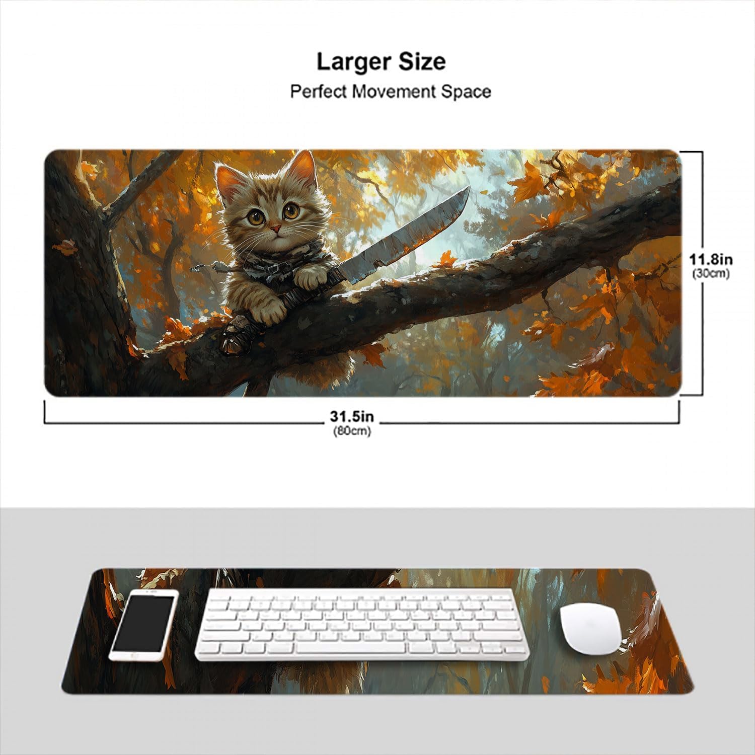 Japanese Samurai Desk Mat Anime Graffiti Large Gaming Mouse Mat with Stitched Edges,Non-Slip Waterproof Rubber Base Mous Mat 31.5"x11.8" Office Computer Keyboard Laptop Home 3 71hizwtBNpL. AC SL1500 - northernschoolofshiatsu.co.uk