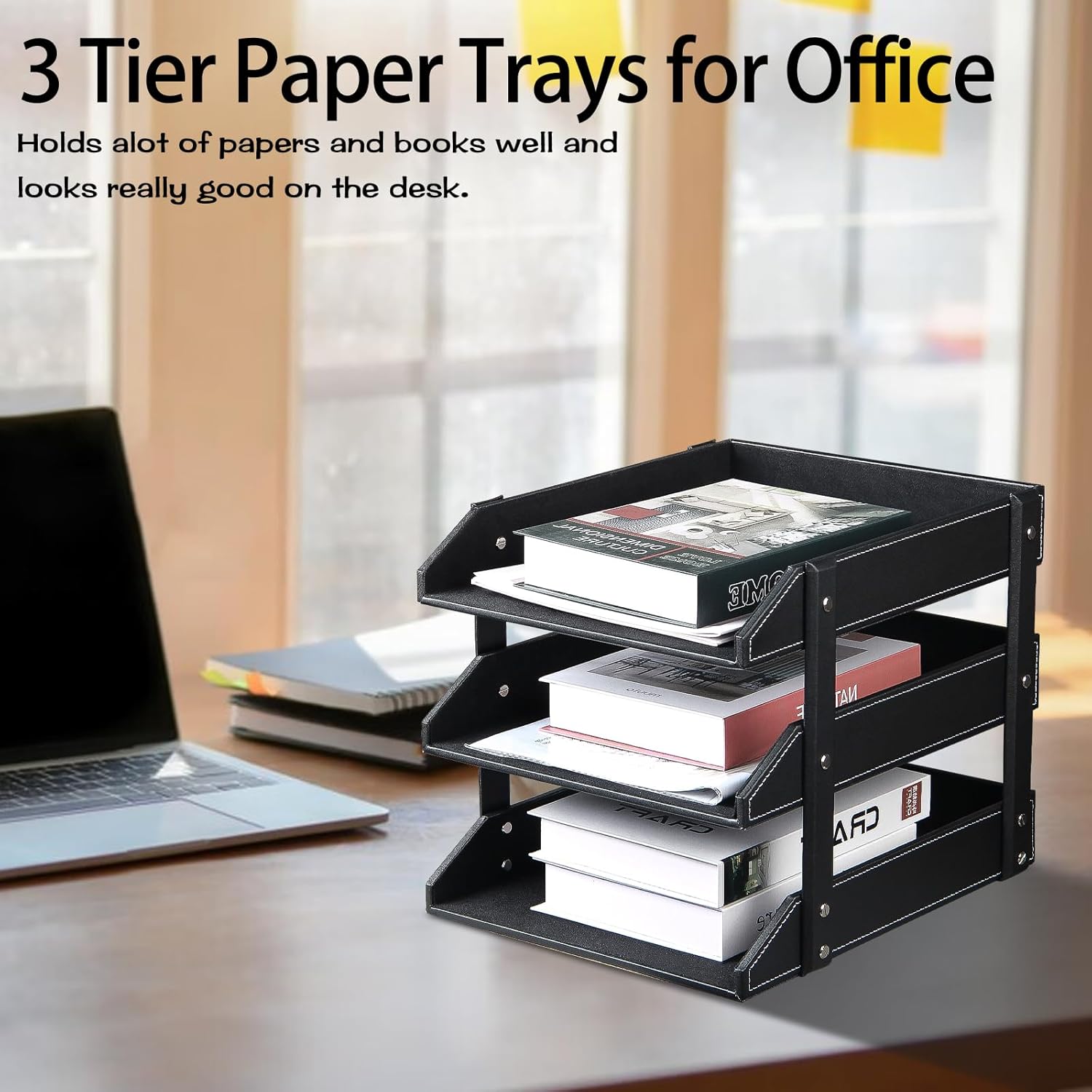 File Trays for Desk Stackable,Desk File Organizer, 3 Tier Paper Organizer Letter Tray, Stackable Desktop Document Shelf Tray Paper Sorter File Holder for Office Home School Organization 5 71iNfdE2pNL. AC SL1500 - northernschoolofshiatsu.co.uk