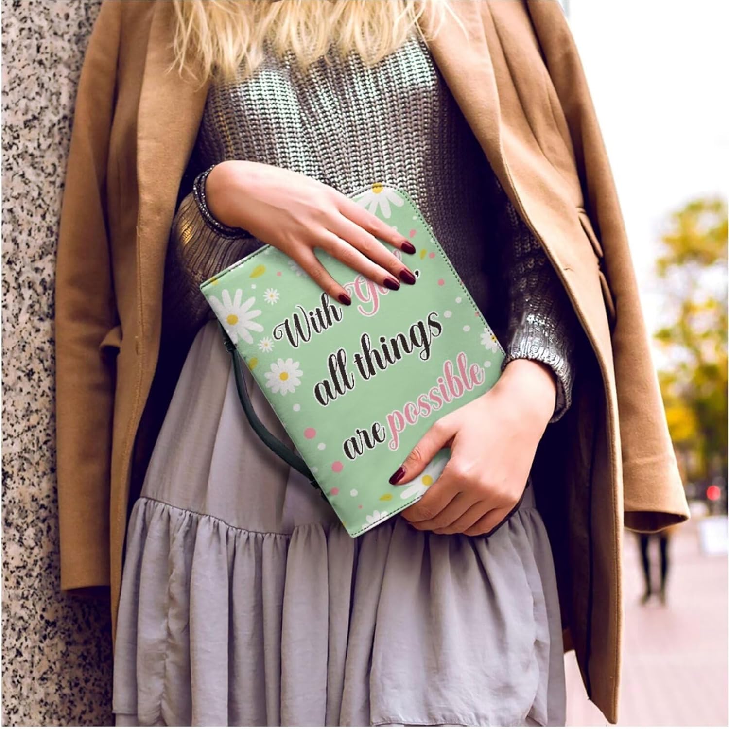 Kuiaobaty Leather Bible Cover with Handle Carrying Bible Case Church Bag Bible Protective Tote with Matched Leather Keychain for Adults Kids Youth God is Within Her She Will Not Fall 18 71iOPHojdnL. AC SL1500 - northernschoolofshiatsu.co.uk