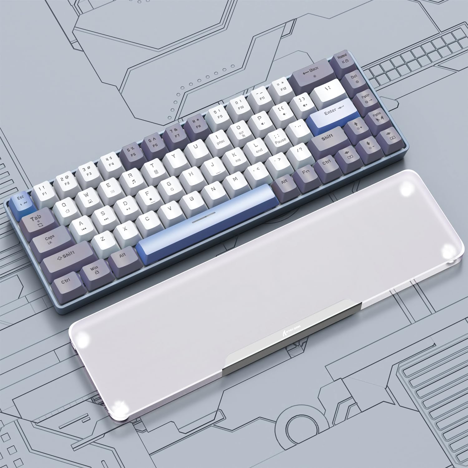 Acrylic Gaming Keyboard Wrist Rest,Clear Ergonomic Palm Rest with Anti-Slip Base,Customized Metal CNC Aluminum Alloy Logo for Compact 60% Computer Keyboard,Office,Home,Laptop,Mac,Easy Typing-Black 36 71iveUc3g0L. AC SL1500 - northernschoolofshiatsu.co.uk