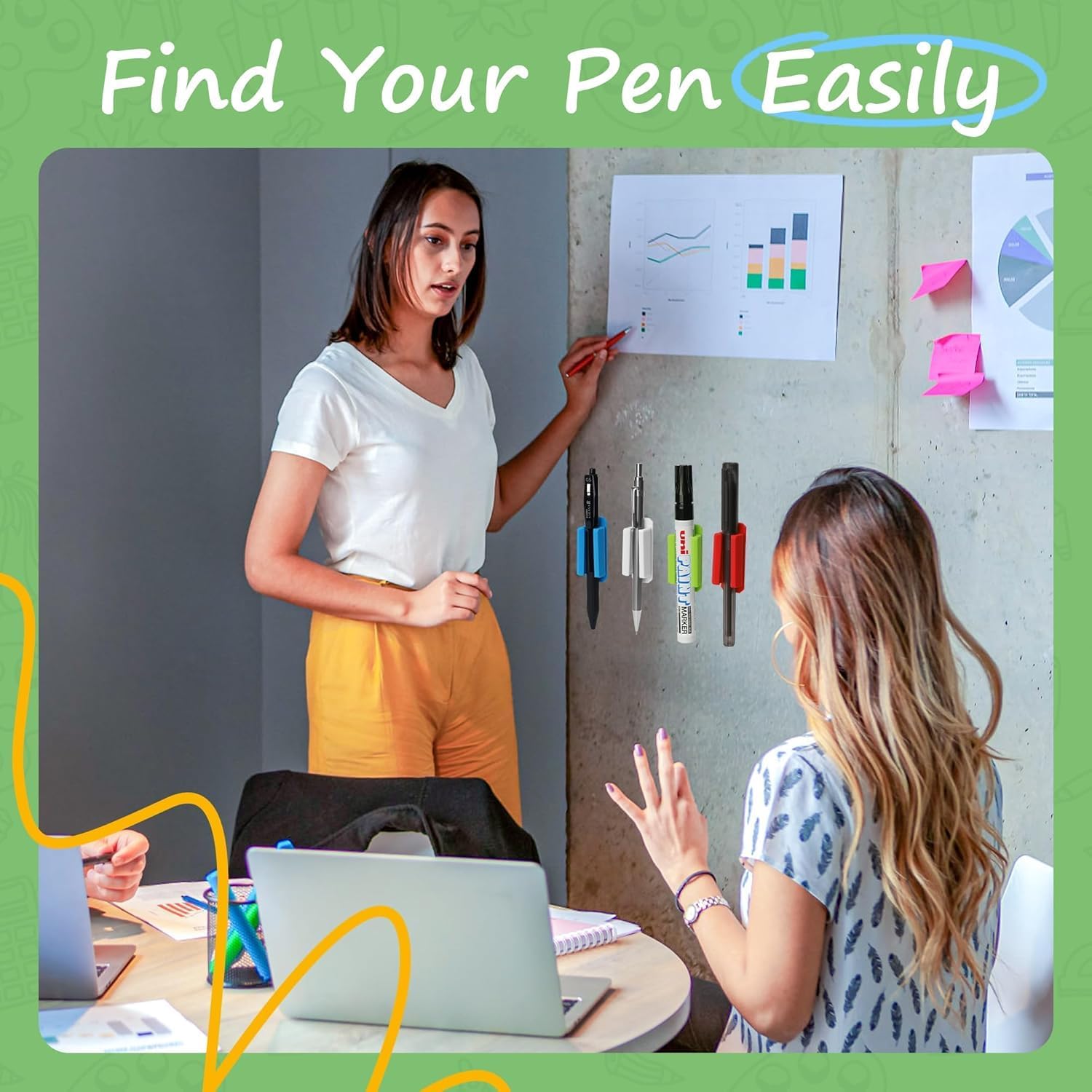 Pen Holder Set of 10, Adhesive Silicone Pen Holder for Desk, Office Desk Accessories and Teacher Supplies, Pencil Holder, Marker Holder, Multicolor (10 pack) 4 71j SaB1nUL. AC SL1500 - northernschoolofshiatsu.co.uk