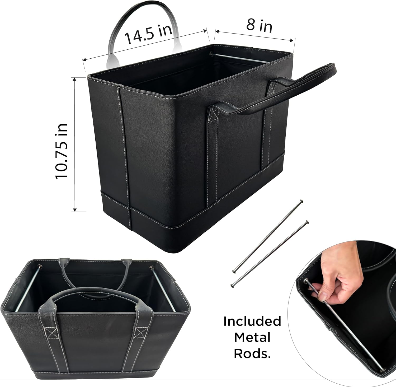 Trenton Gifts File Organizer Tote | Stylish Way To Keep Organized | Black 5 71j5Ic8XbJL. AC SL1500 - northernschoolofshiatsu.co.uk