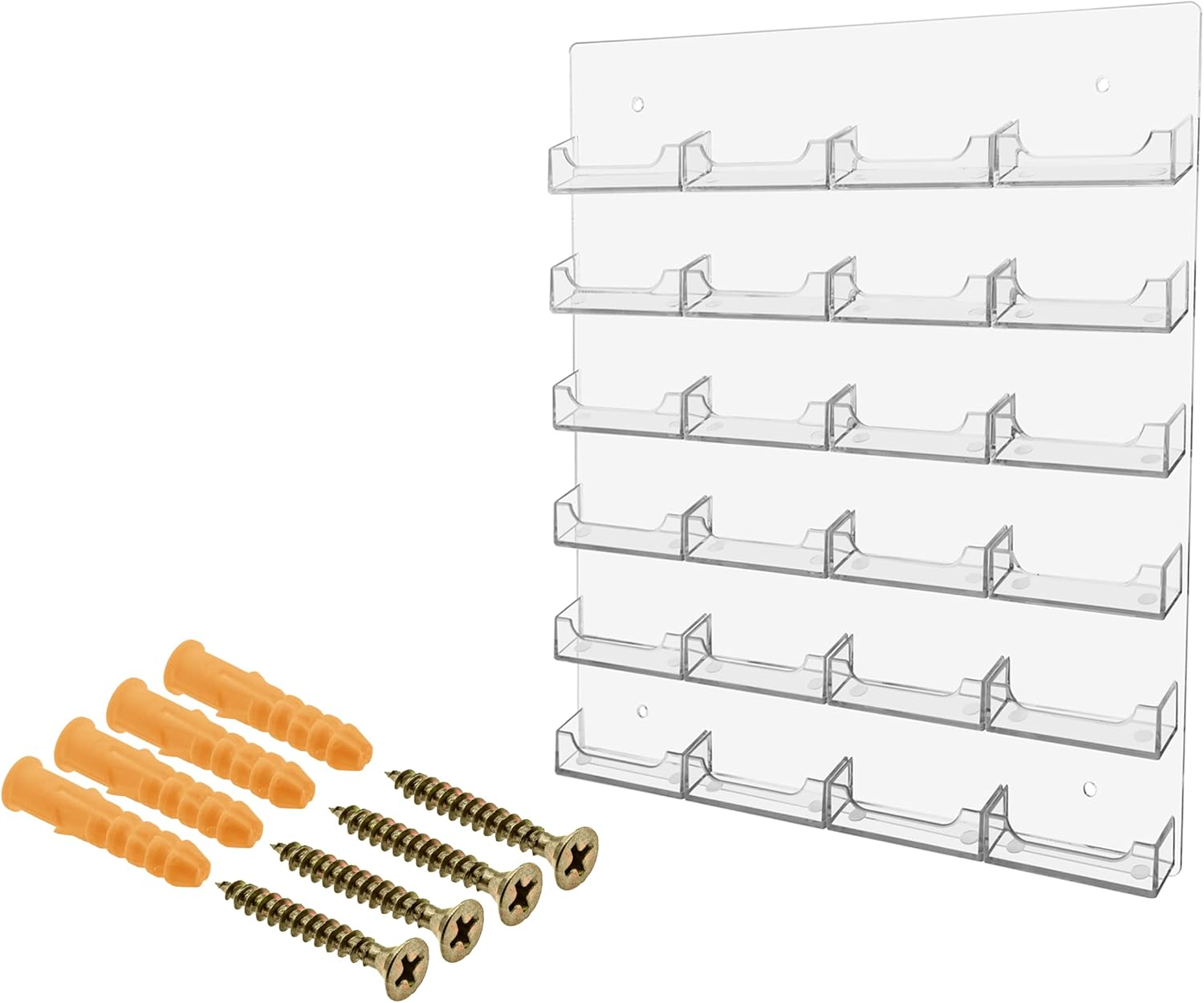Marketing Holders Wall Business Card Holder with Hanging Hardware for 3.5" x 2" Contact Cards Trade Show Expos Real Estate Retail Stores 48 Pocket Clear Acrylic 22 71jGkYnKqeL. AC SL1500 - northernschoolofshiatsu.co.uk