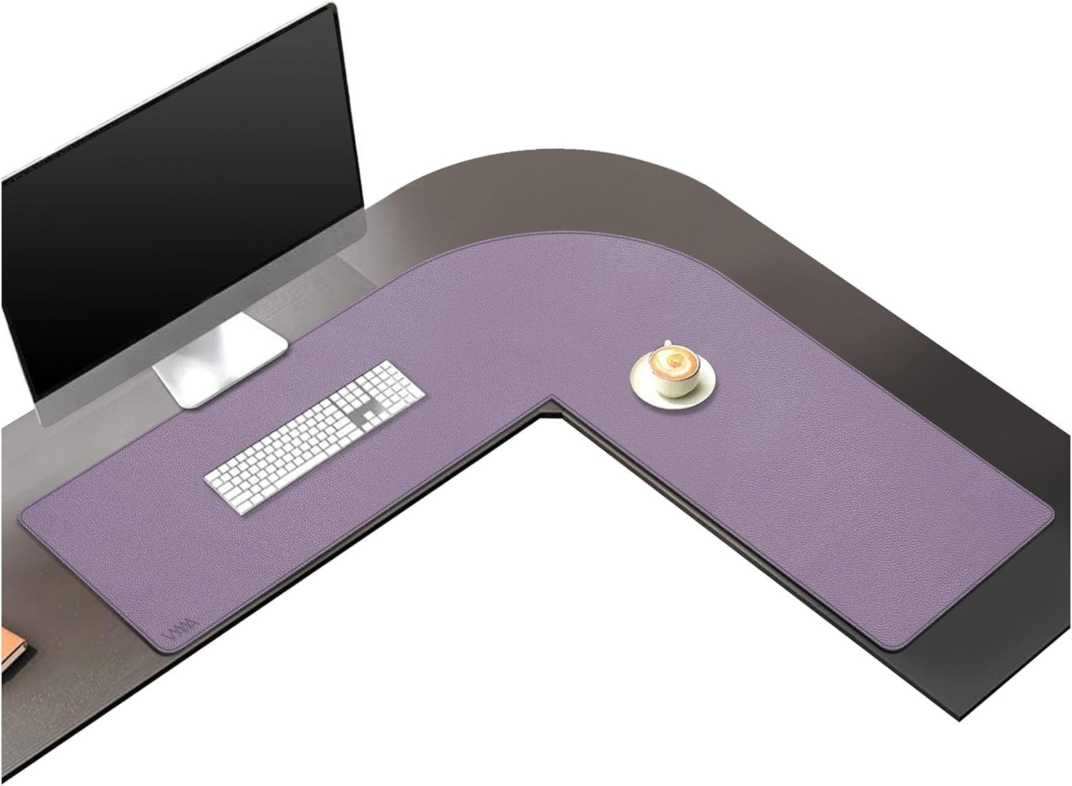 Vyaaa L Shaped Desk Mat Leather Desk Pad, PU Leather Corner Desk Mat for Computer, Gaming, Writing, Home and Office, 39.4"x 39.4"x 13" Light Purple 31 71jGteSJT0L. AC SL1500 - northernschoolofshiatsu.co.uk