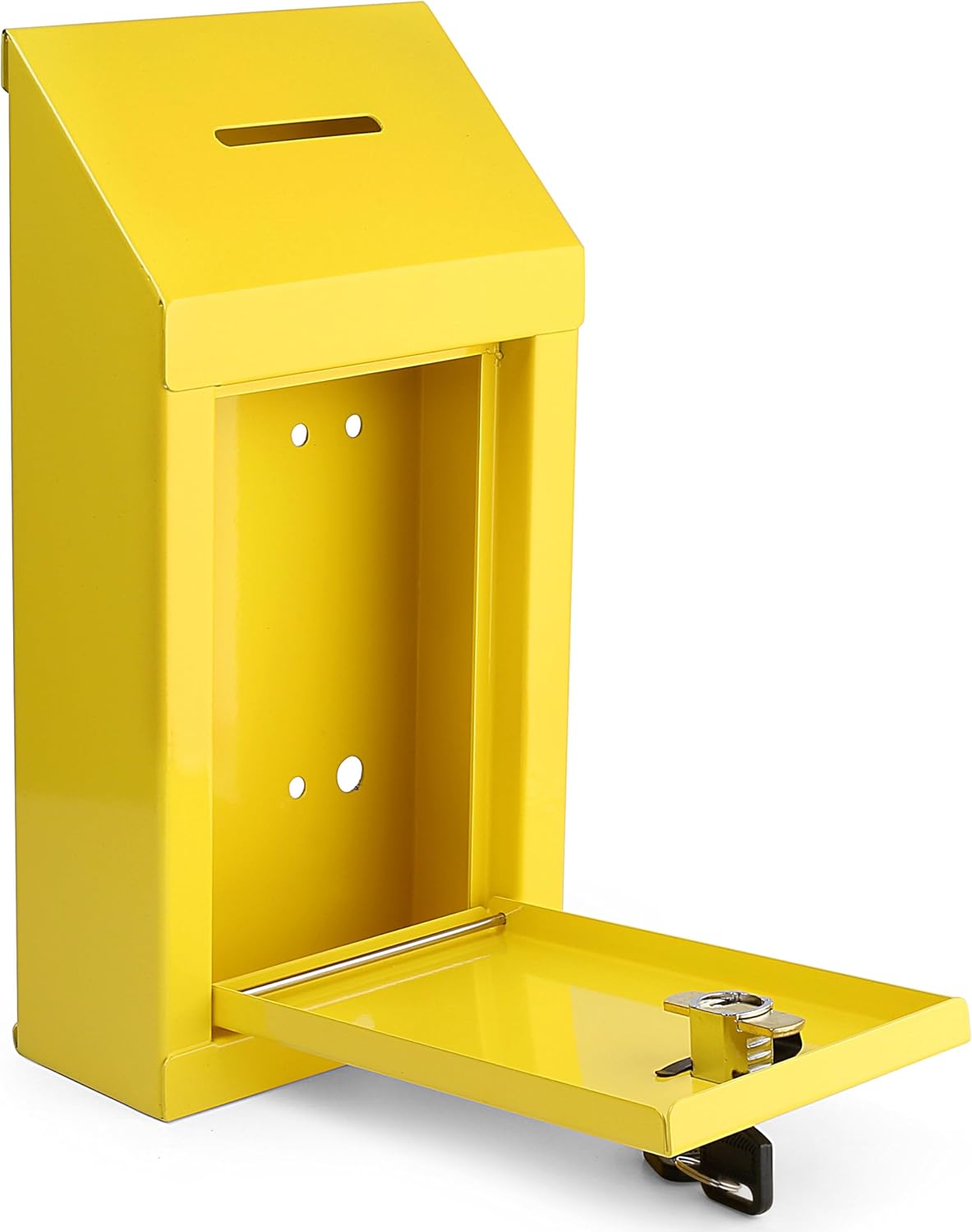 Metal Donation Box Charity Steel Collection Box Office Suggestion Box Secure Box With Top Slot and Lock with Keys Wall Mount with pre drilled holes 10x6x2.5" waterproof mailbox for Home Office(Gray) 56 71jIiRR5EiL. AC SL1500 - northernschoolofshiatsu.co.uk