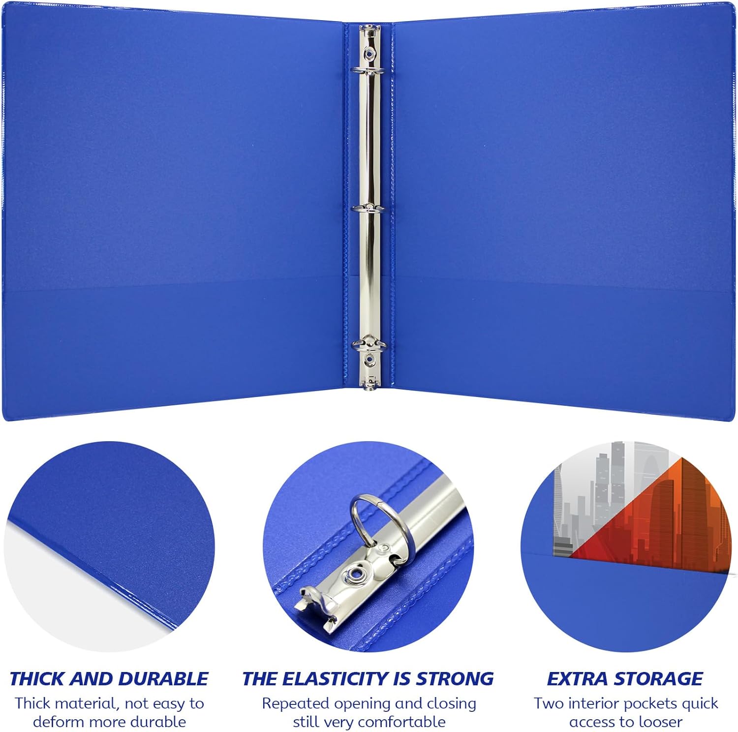 Binders 1 Inch Clear View Cover 1 Inch Binders 3 Ring, Holds 8.5 * 11 inch Papers, 3 Ring 1 Inch Binders for Office, Home, and School Use, 6 Pack (6-Color) 5 71jWzSgwatL. AC SL1500 - northernschoolofshiatsu.co.uk