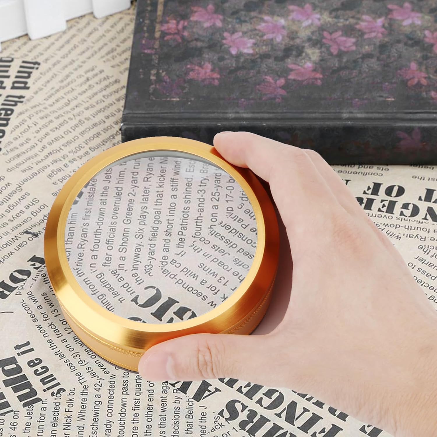 Rongon Desk Magnifying Glass, 2-6X Crystal Dome Magnifier, Variable Magnification, Paperweight Reading Magnifier Lens for Blueprints, Maps, Newspapers, Hobbies (100MM) 3 71jeXdz 80L. AC SL1500 - northernschoolofshiatsu.co.uk