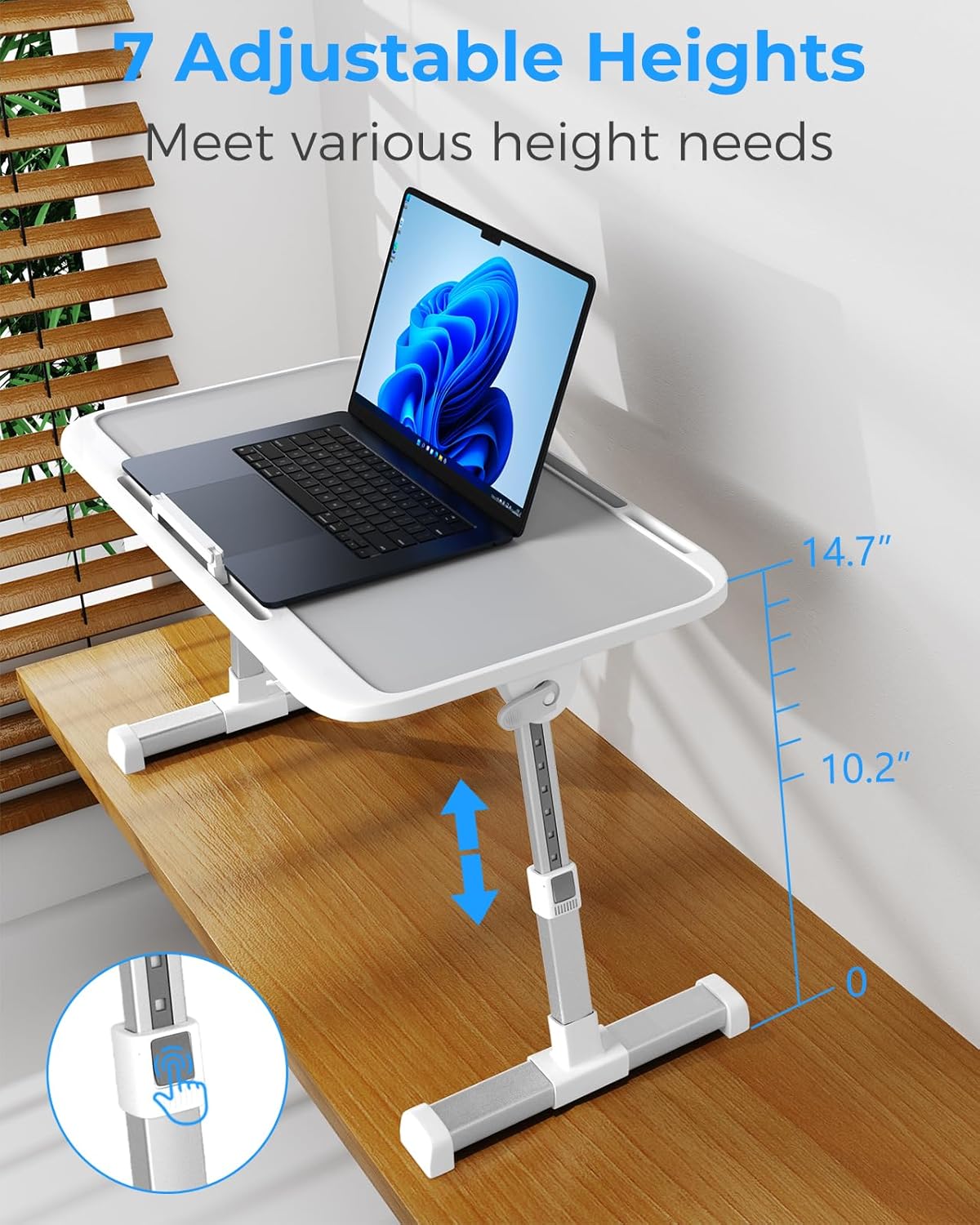 Laptop Bed Desk, Adjustable Laptop Lap Desk with Drawer, X-Large Foldable Bed Table Tray for Bed Couch Floor Desk Writing Working Reading Eating Painting (Marble, 23.6"×15.7") 2 71kPcZysU7L. AC SL1500 - northernschoolofshiatsu.co.uk