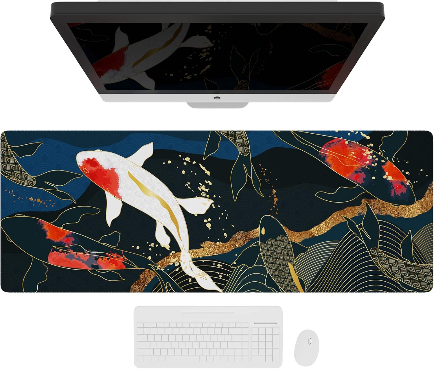 Ovenbird Large Gaming Mouse Pad with Stitched Edges, Minimalist Topographic Map Desk Mat, Extended XL Mousepad with Anti-Slip Base, Cool Desk Pad for Keyboard and Mouse, 31.5 x 11.8 in, White 20 71kR9kOVnlL. AC SL1500 - northernschoolofshiatsu.co.uk