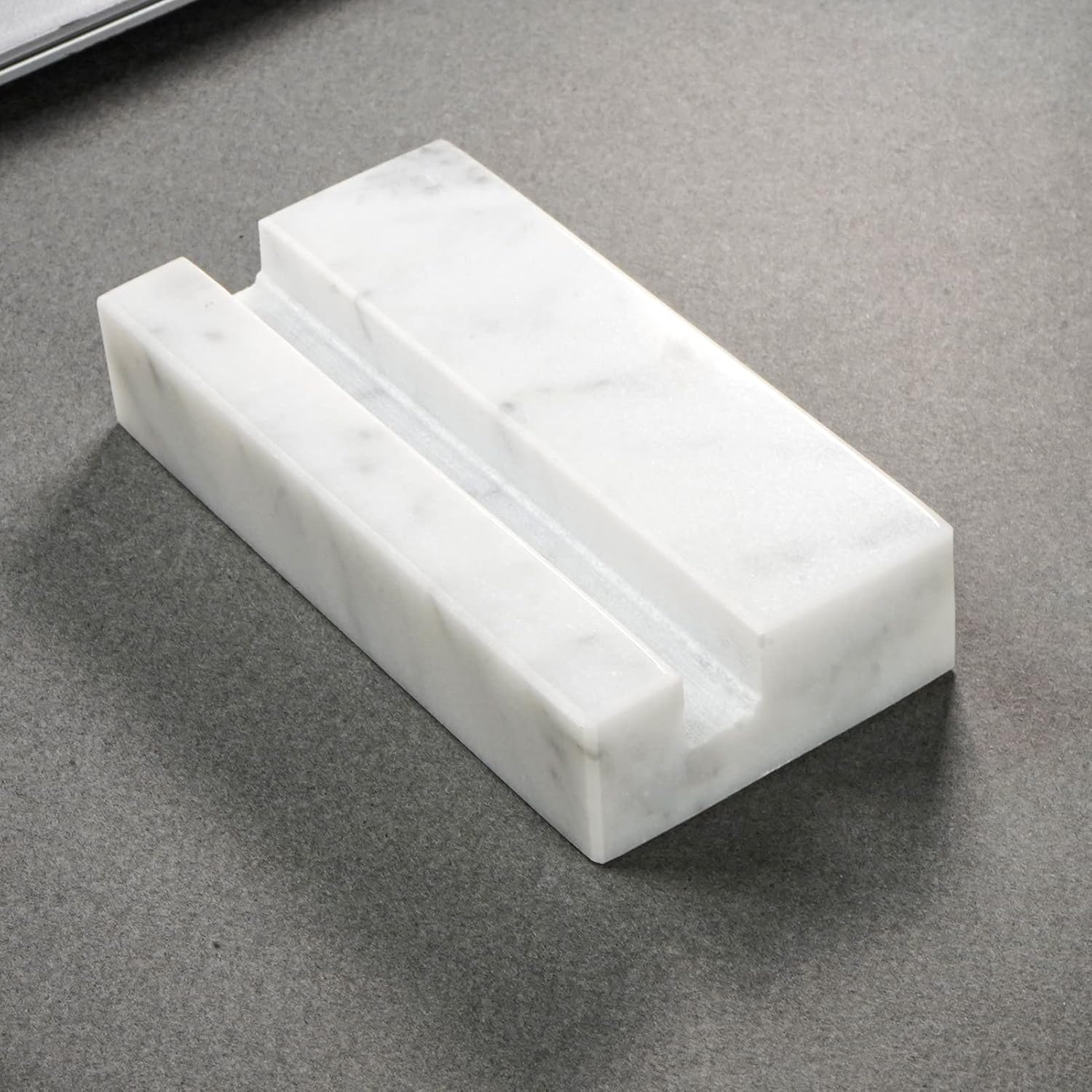 MaxGear Business Card Holder for Desk, White Carrara Marble Card Display Stand Holders Holds up to 50 Cards, Elegant Desktop Organizer for Home and Office 8 71kc+6iXqKL. AC SL1500 - northernschoolofshiatsu.co.uk