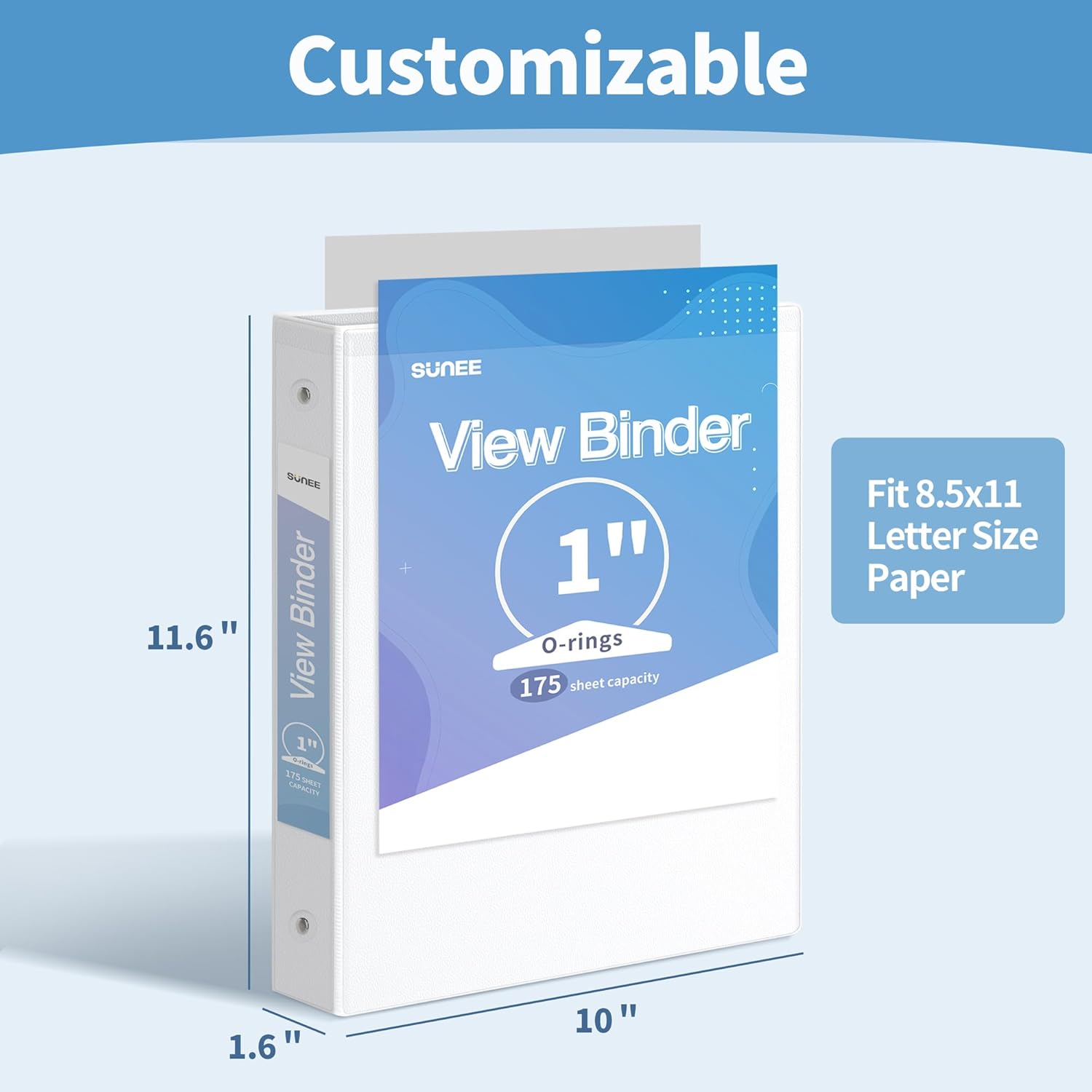 SUNEE 3 Ring Binder 1 Inch 1 Pack, Clear View Binder Three Ring PVC-Free (Fit 8.5x11 Inches) for School Binder or Office Binder Supplies, Purple Binder 72 71khavfNajL. AC SL1500 - northernschoolofshiatsu.co.uk