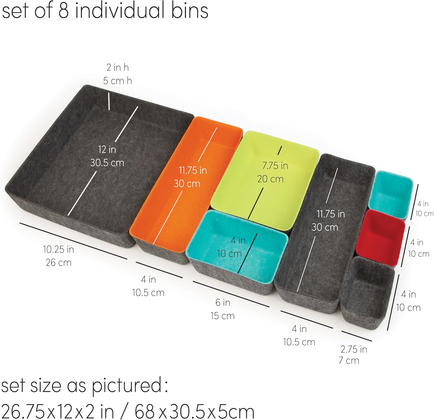 Three by Three Seattle Felt·Like·It! Felt Bins for Office, Crafts, Classroom, Living Room, Bedroom: Charcoal, Set of 8 17 71kr8QejSGL. AC SL1500 - northernschoolofshiatsu.co.uk
